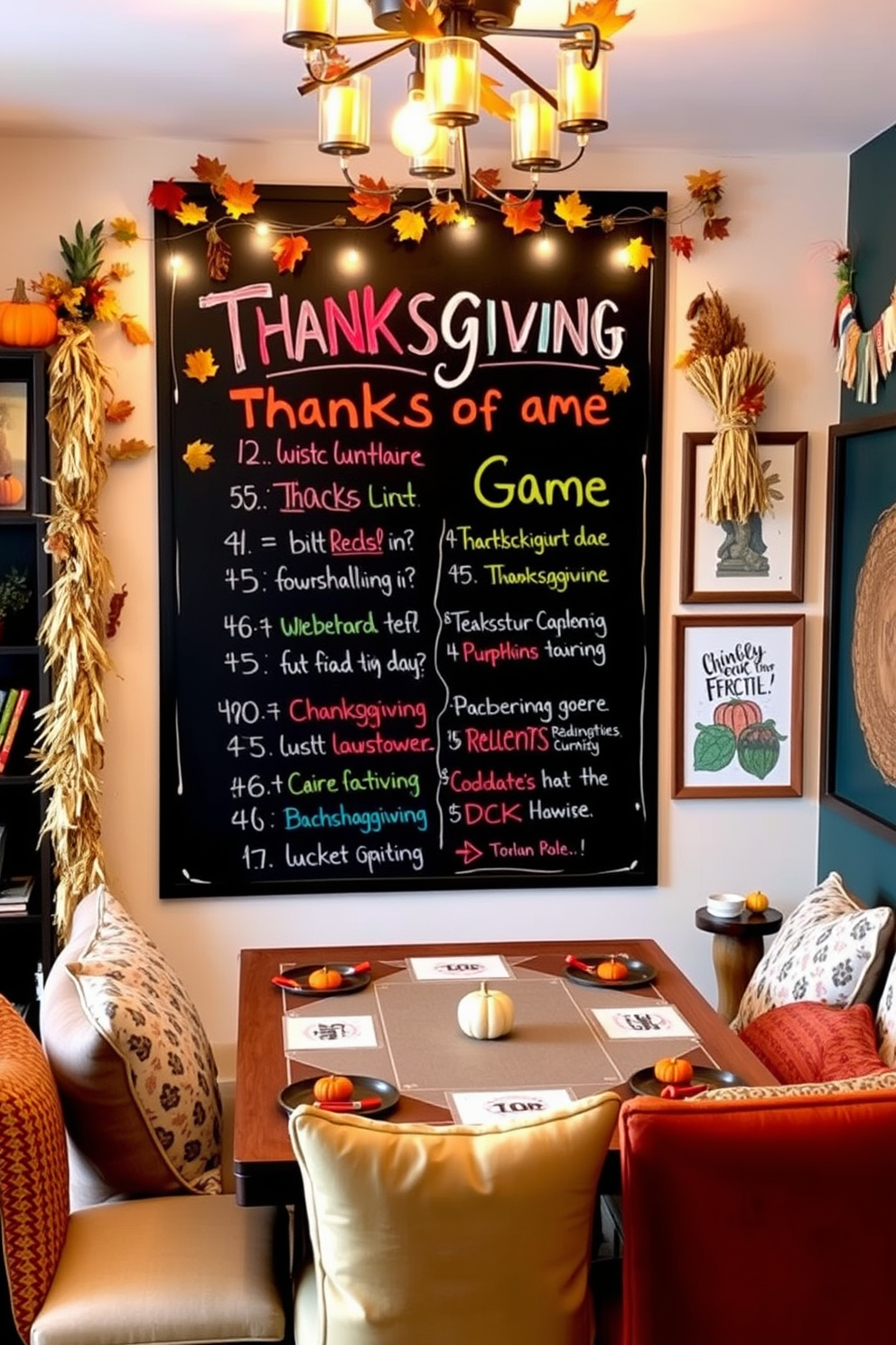 Thanksgiving Game Room Decorating Ideas 3