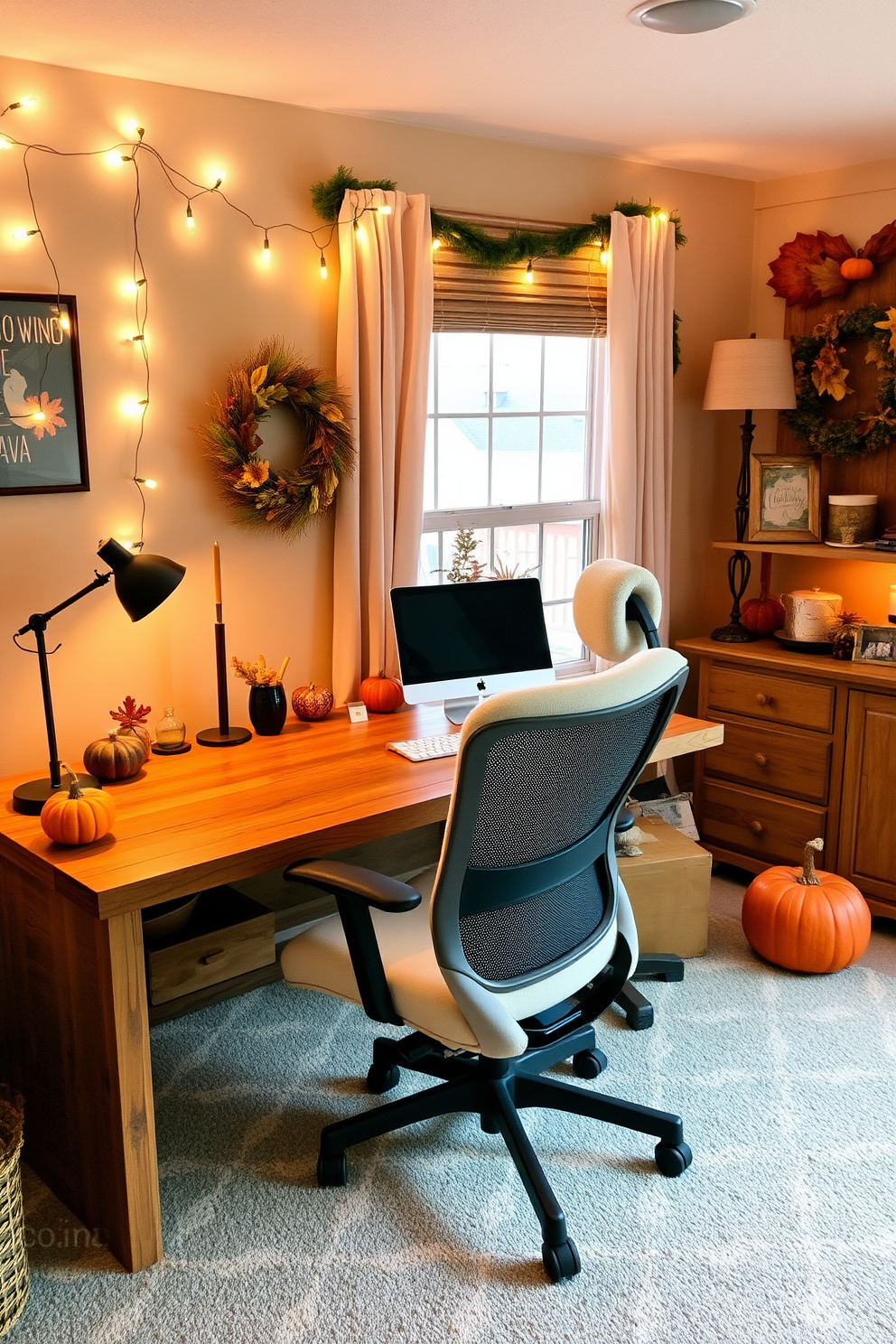 Thanksgiving Home Office Decorating Ideas 23