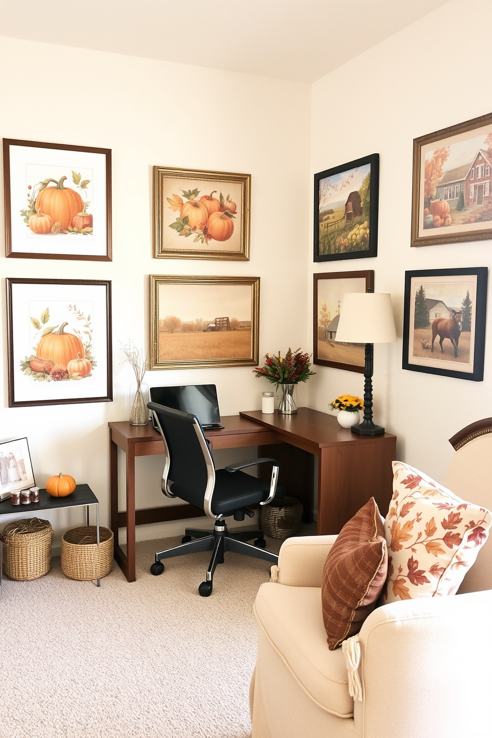 Thanksgiving Home Office Decorating Ideas 4