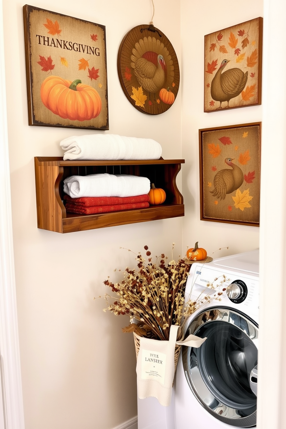 Thanksgiving Laundry Room Decorating Ideas 1