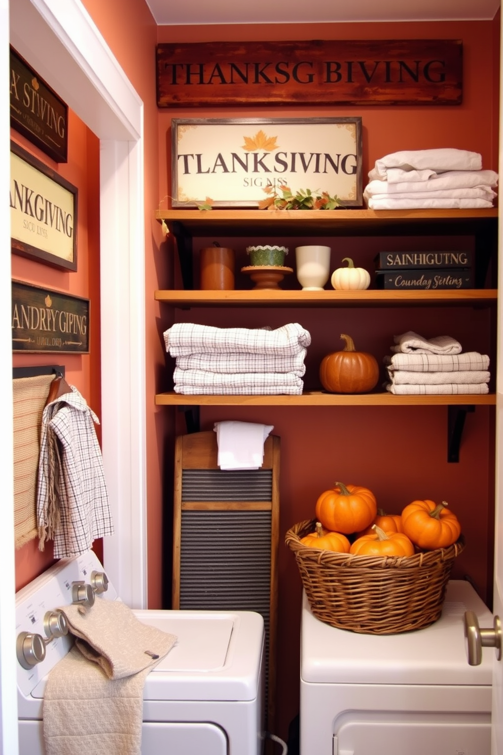 Thanksgiving Laundry Room Decorating Ideas 12