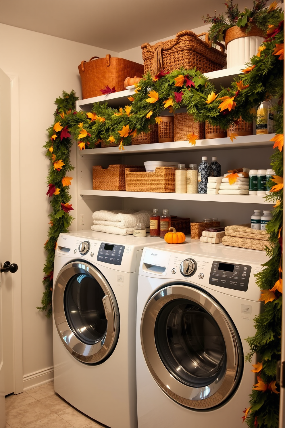 Thanksgiving Laundry Room Decorating Ideas 14