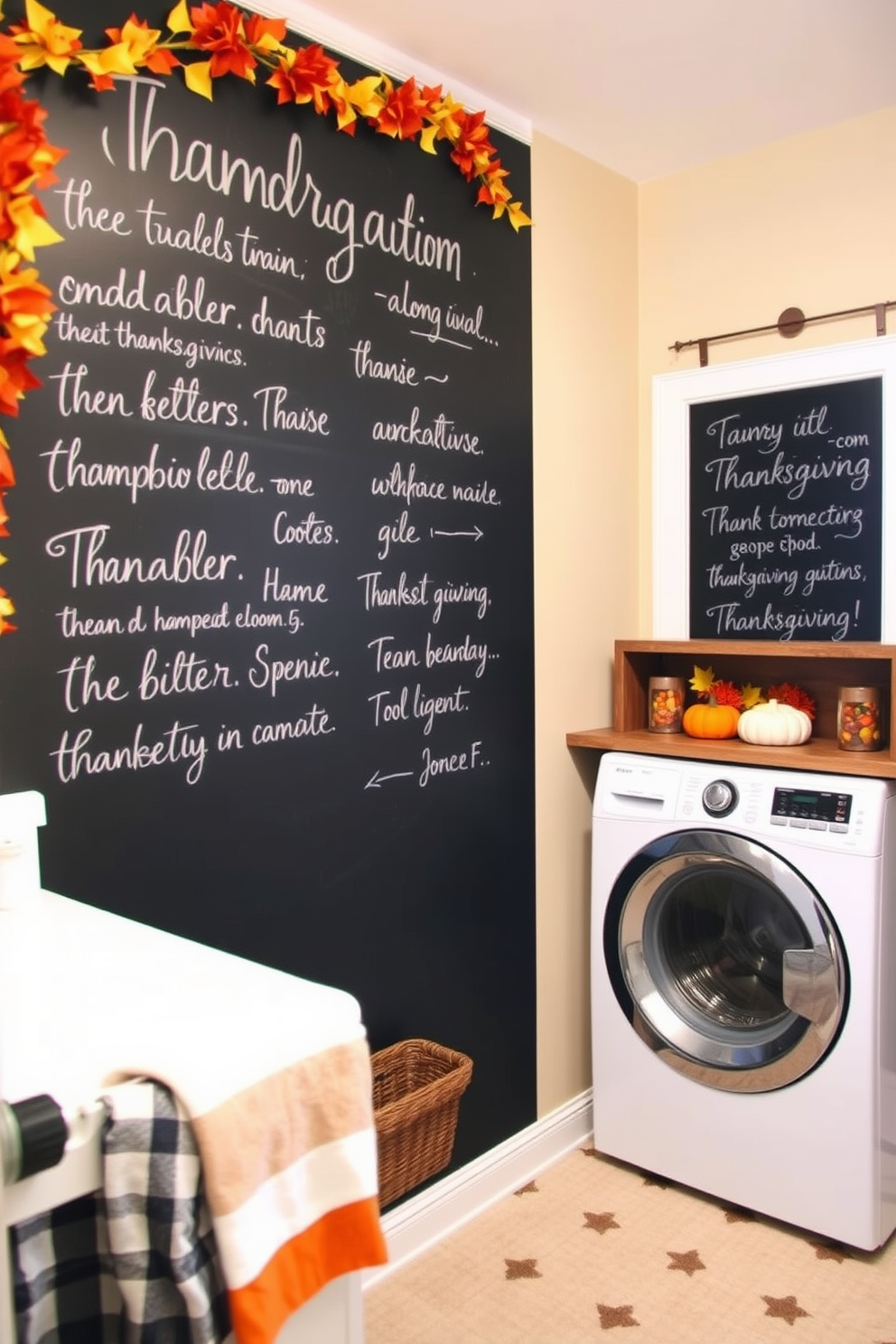 Thanksgiving Laundry Room Decorating Ideas 23