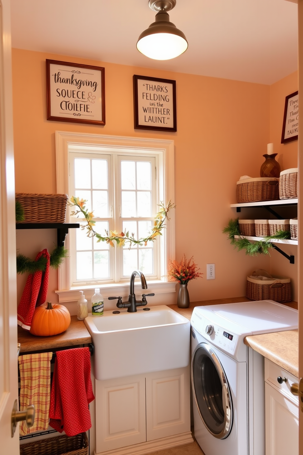 Thanksgiving Laundry Room Decorating Ideas 4