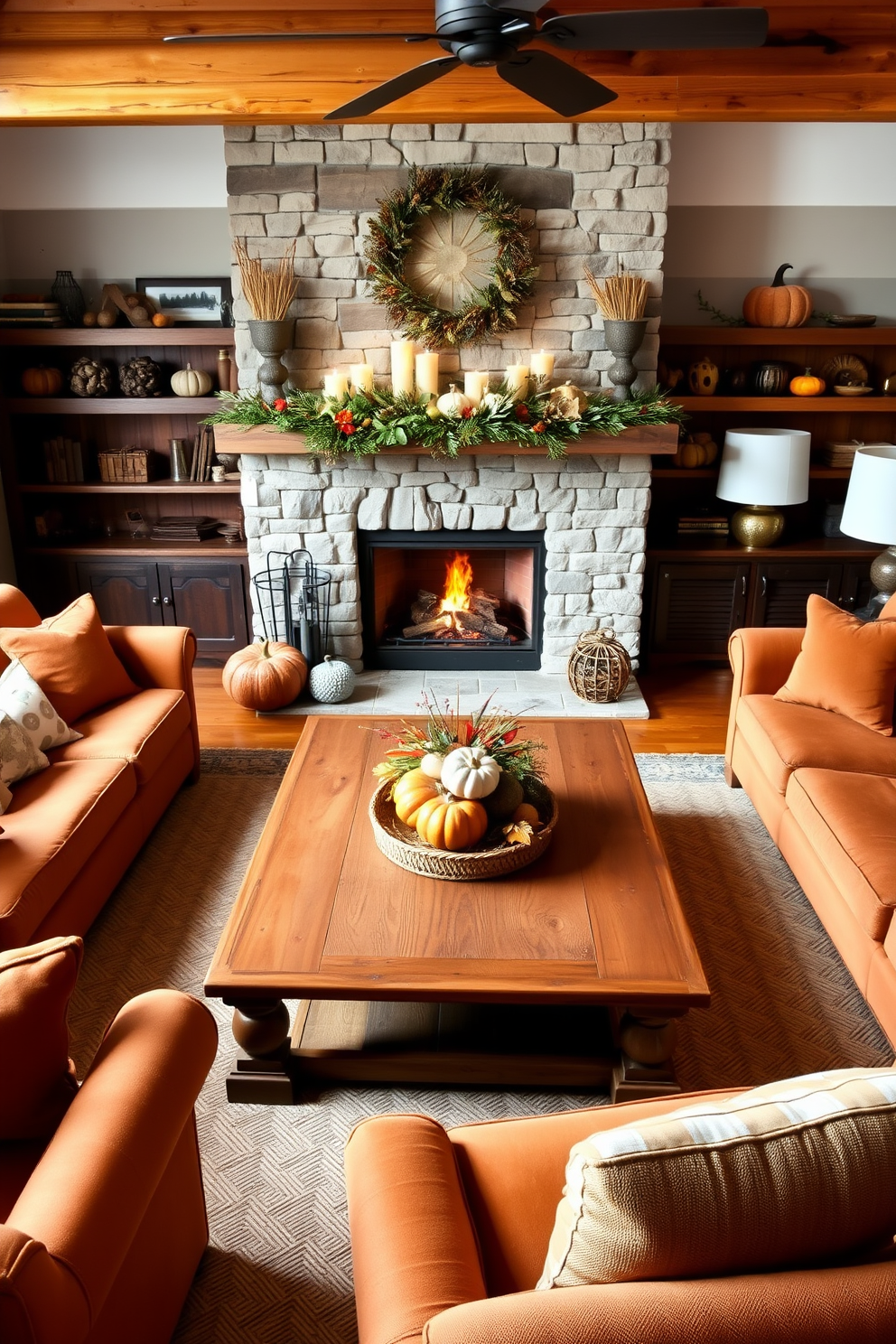 Thanksgiving Living Room Decorating Ideas 16