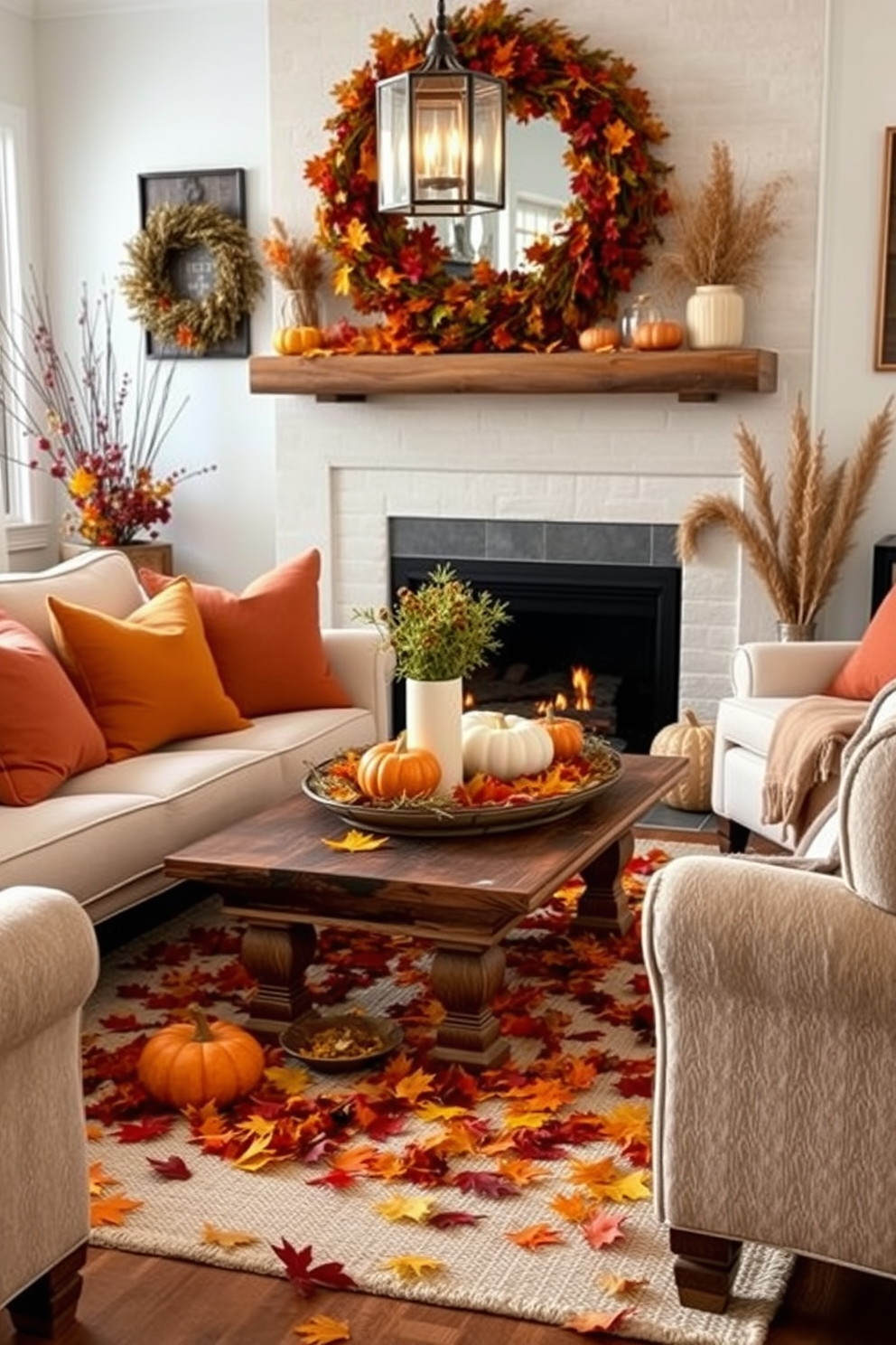 Thanksgiving Living Room Decorating Ideas 19