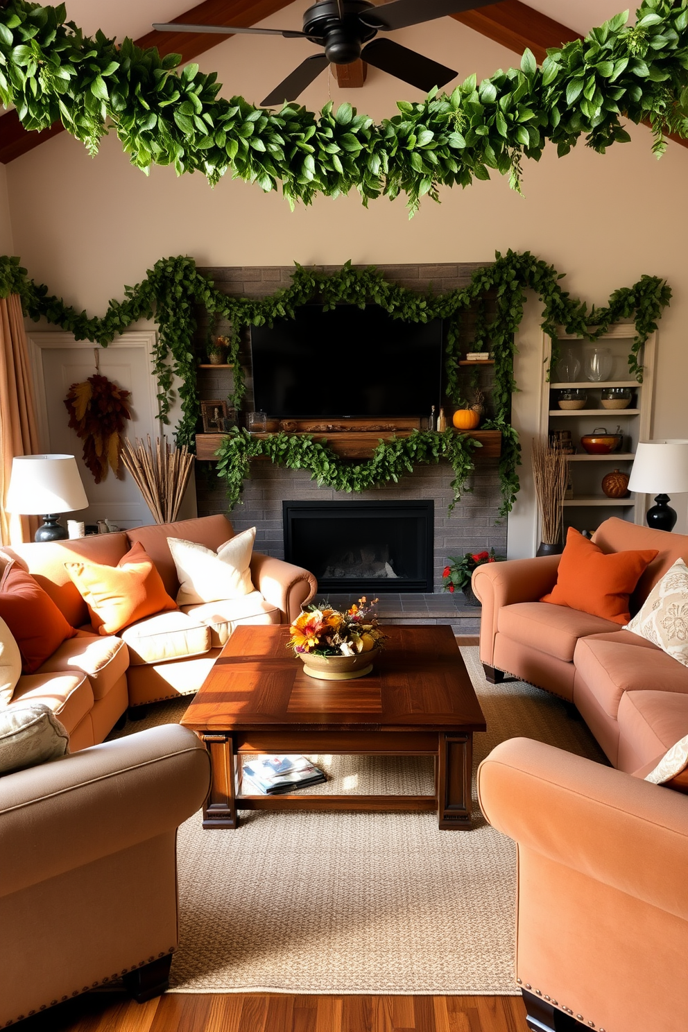 Thanksgiving Living Room Decorating Ideas 25