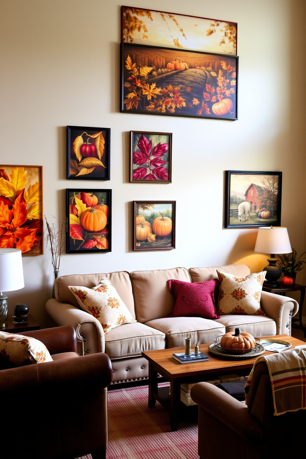 Thanksgiving Living Room Decorating Ideas 3