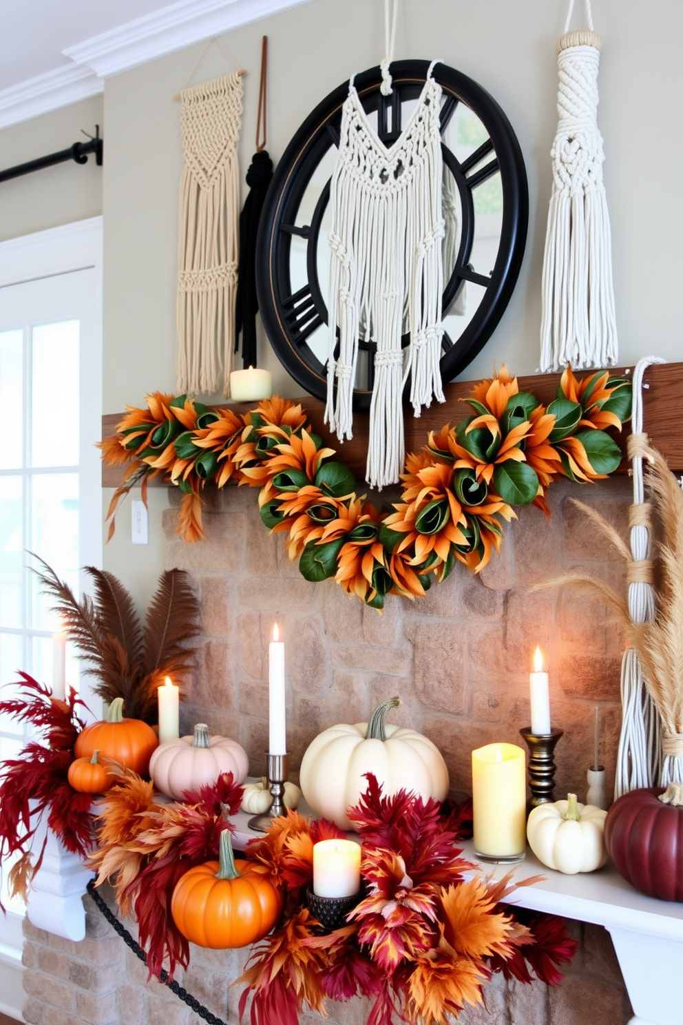 Thanksgiving Mantel Decorating Ideas 11