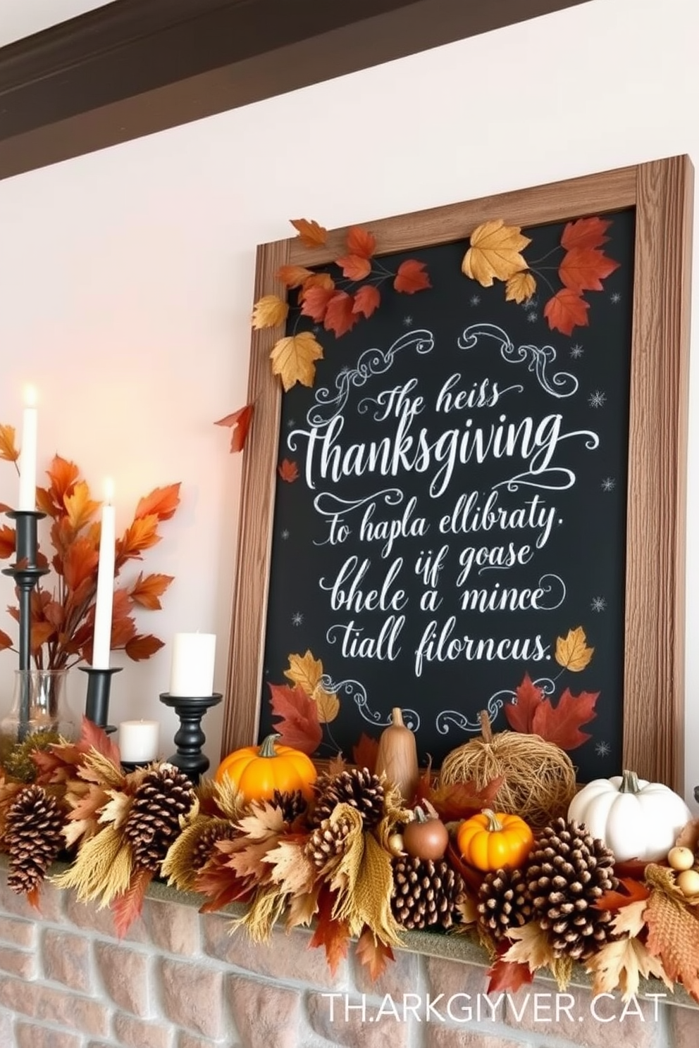 Thanksgiving Mantel Decorating Ideas 13