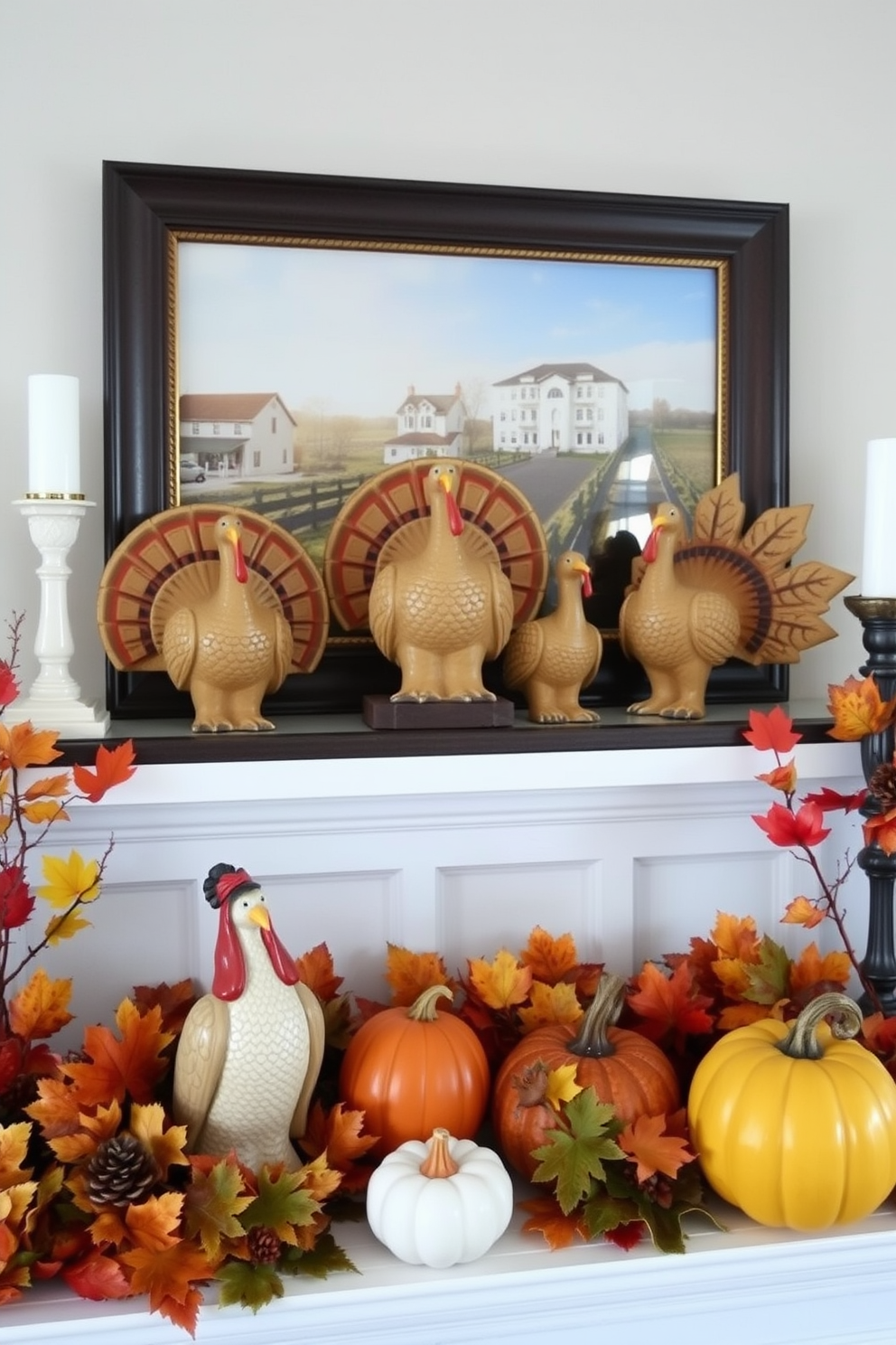 Thanksgiving Mantel Decorating Ideas 22