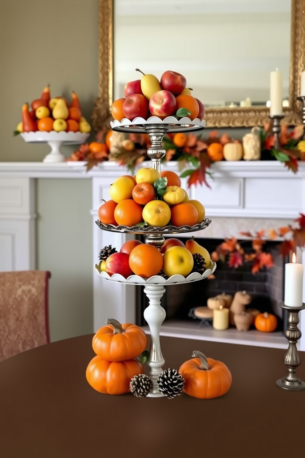 Thanksgiving Mantel Decorating Ideas 25