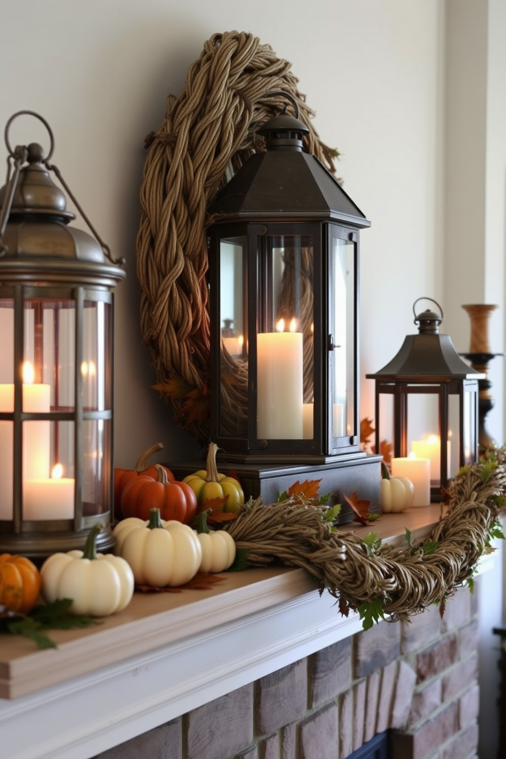 Thanksgiving Mantel Decorating Ideas 29