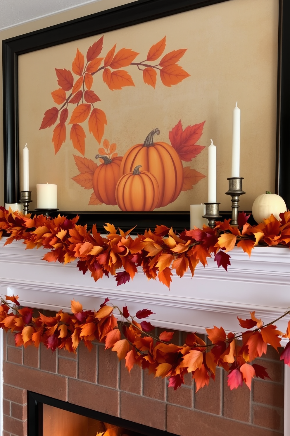 Thanksgiving Mantel Decorating Ideas 30