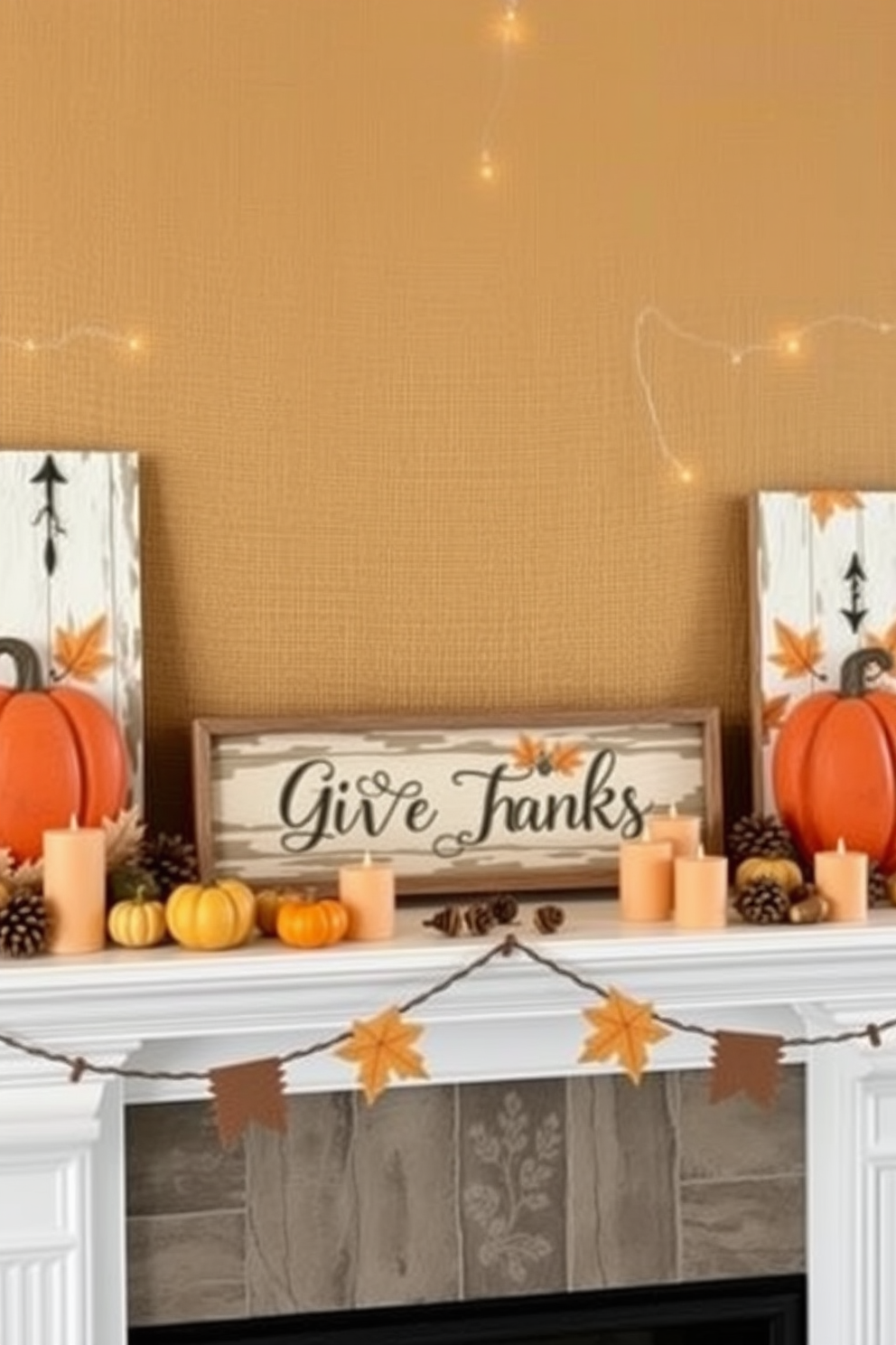 Thanksgiving Mantel Decorating Ideas 5