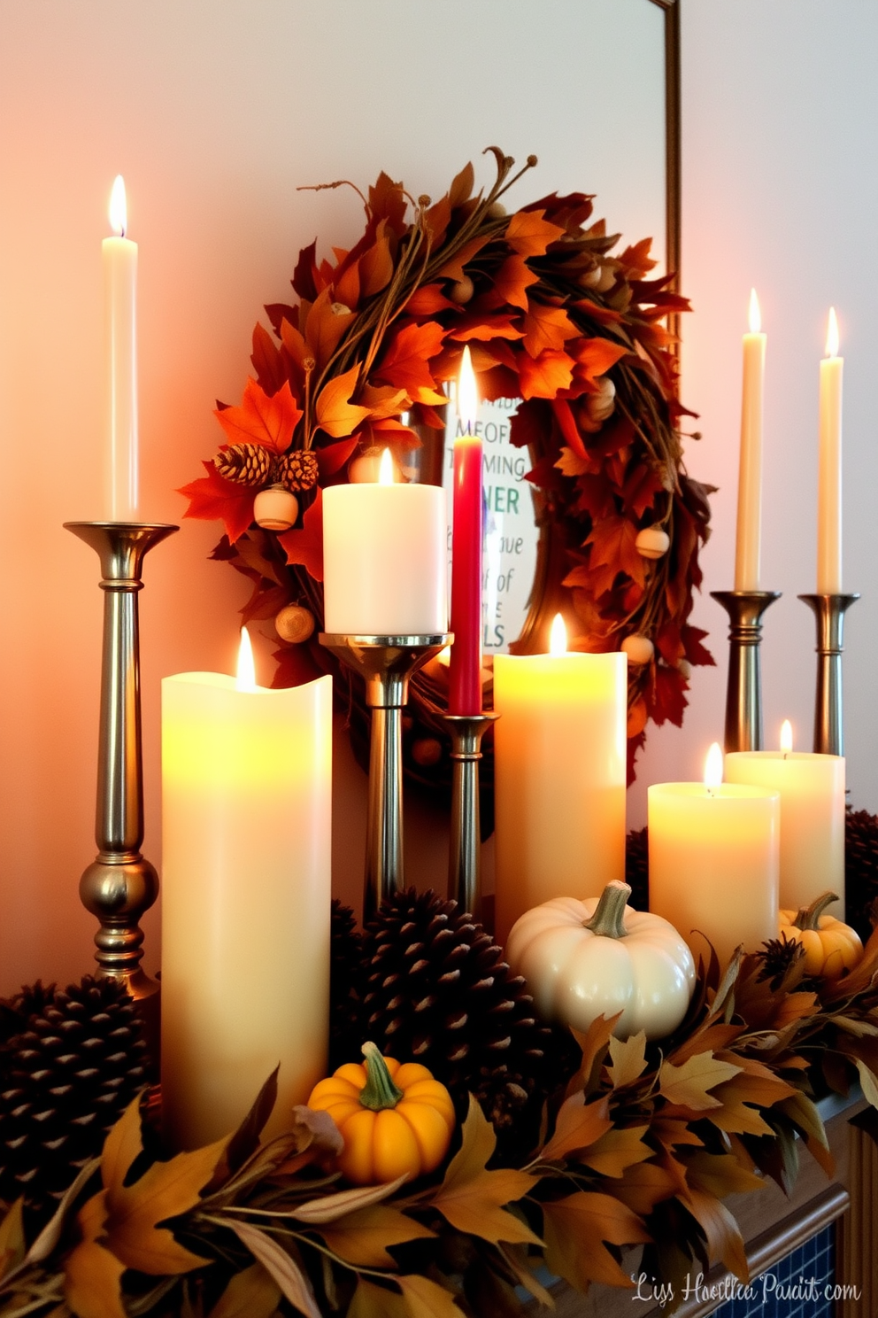 Thanksgiving Mantel Decorating Ideas 7