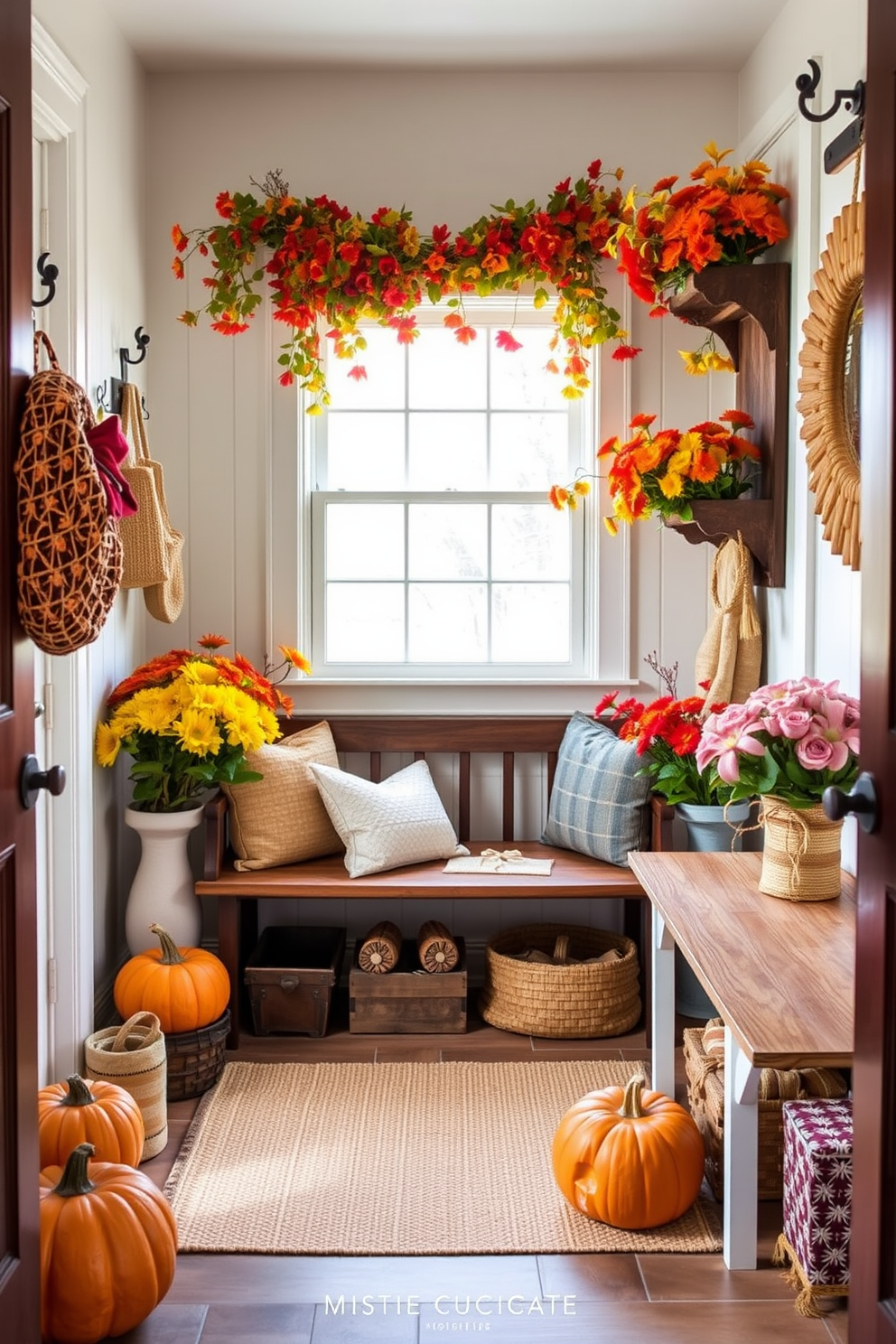 Thanksgiving Mudroom Decorating Ideas 27