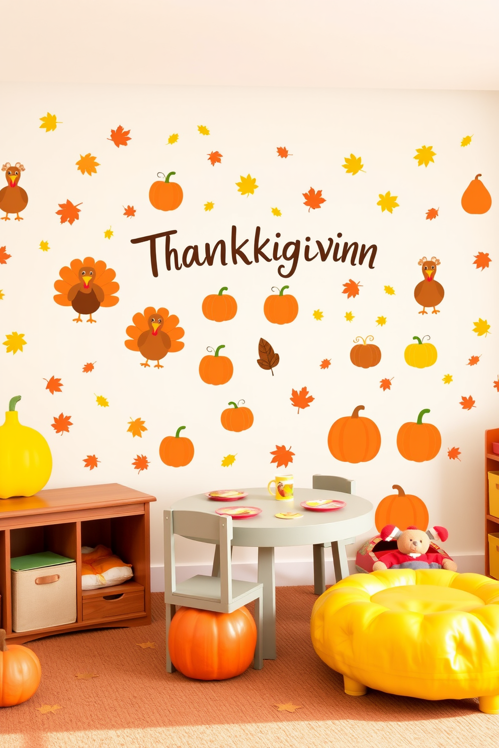 Thanksgiving Playroom Decorating Ideas 27