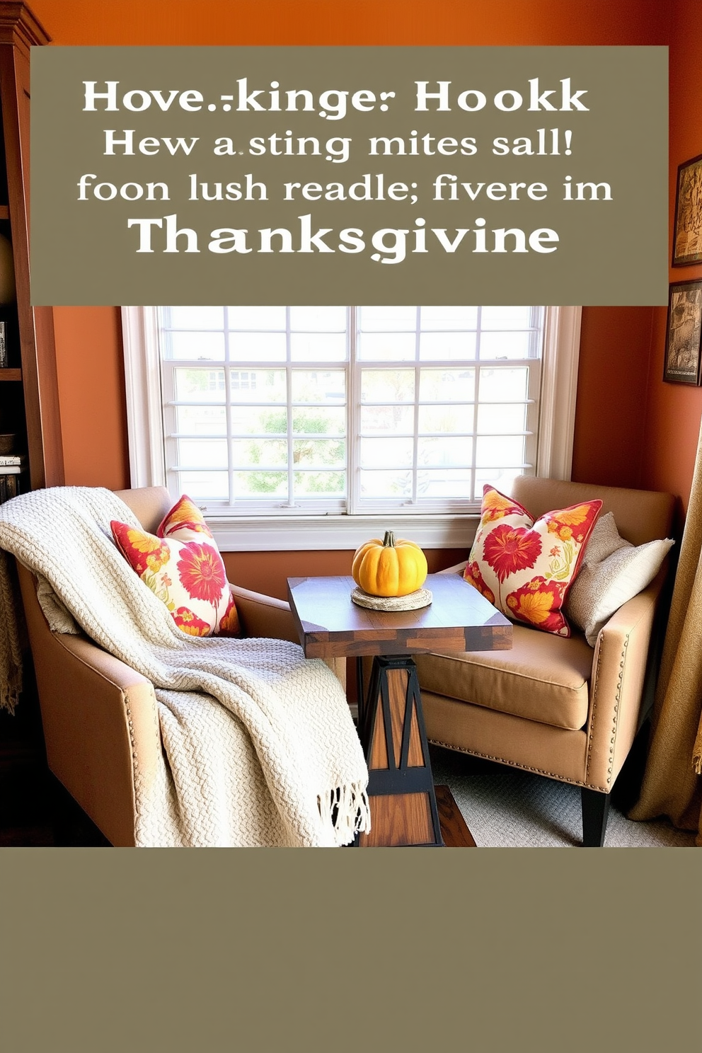 Thanksgiving Reading Nook Decorating Ideas 14