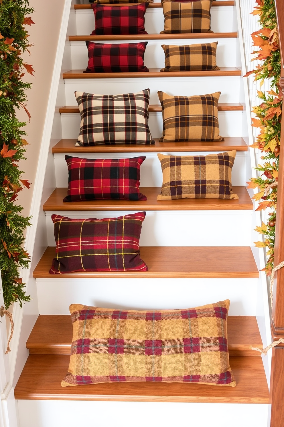 Thanksgiving Staircase Decorating Ideas 19