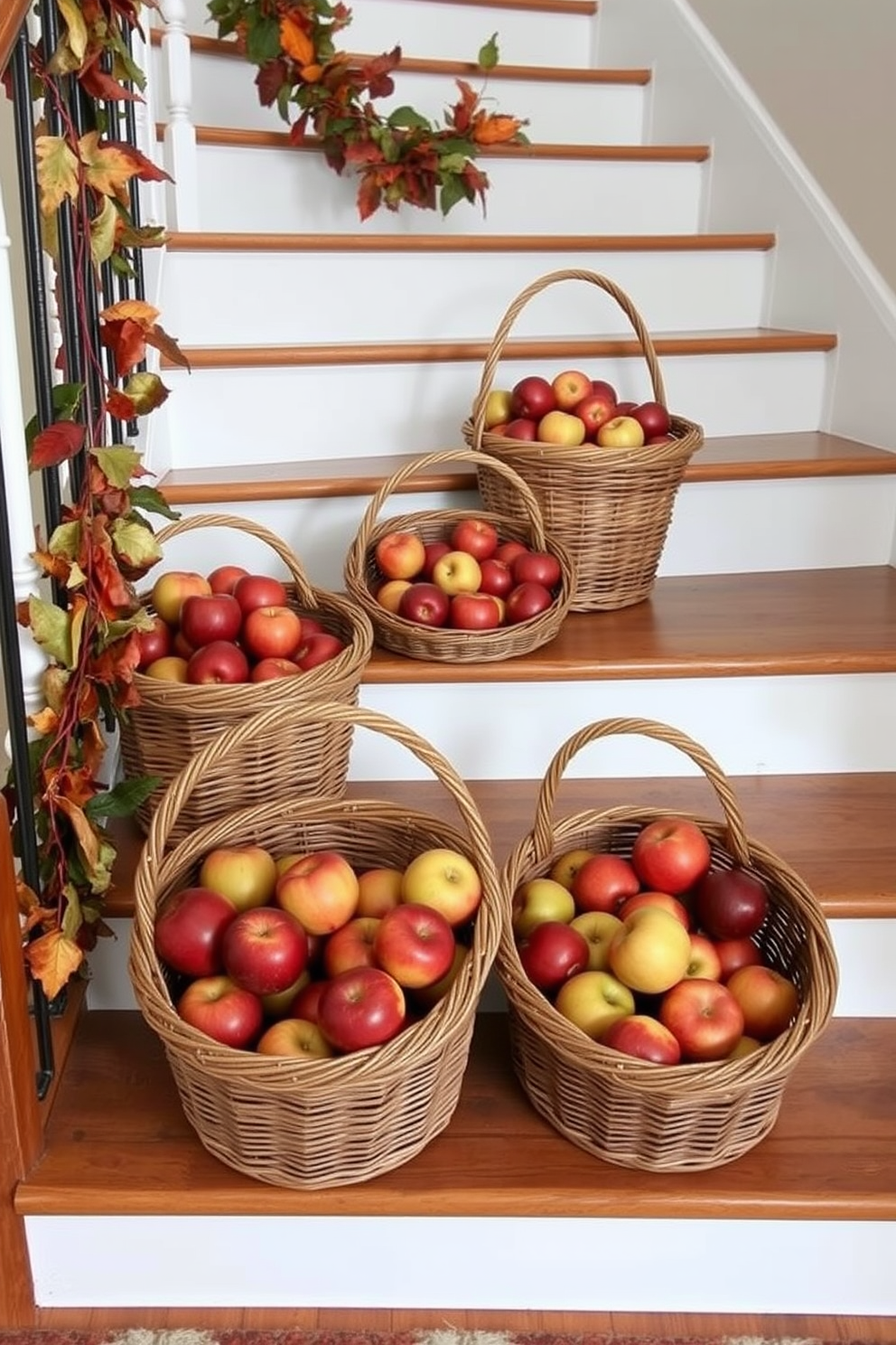 Thanksgiving Staircase Decorating Ideas 28