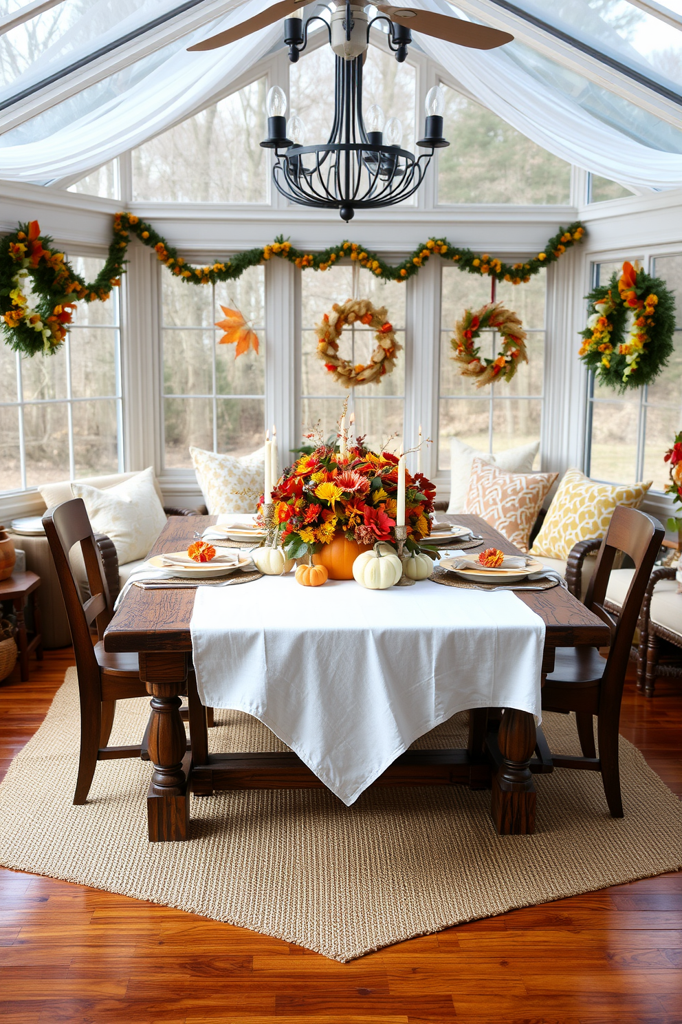 Thanksgiving Sunroom Decorating Ideas 12