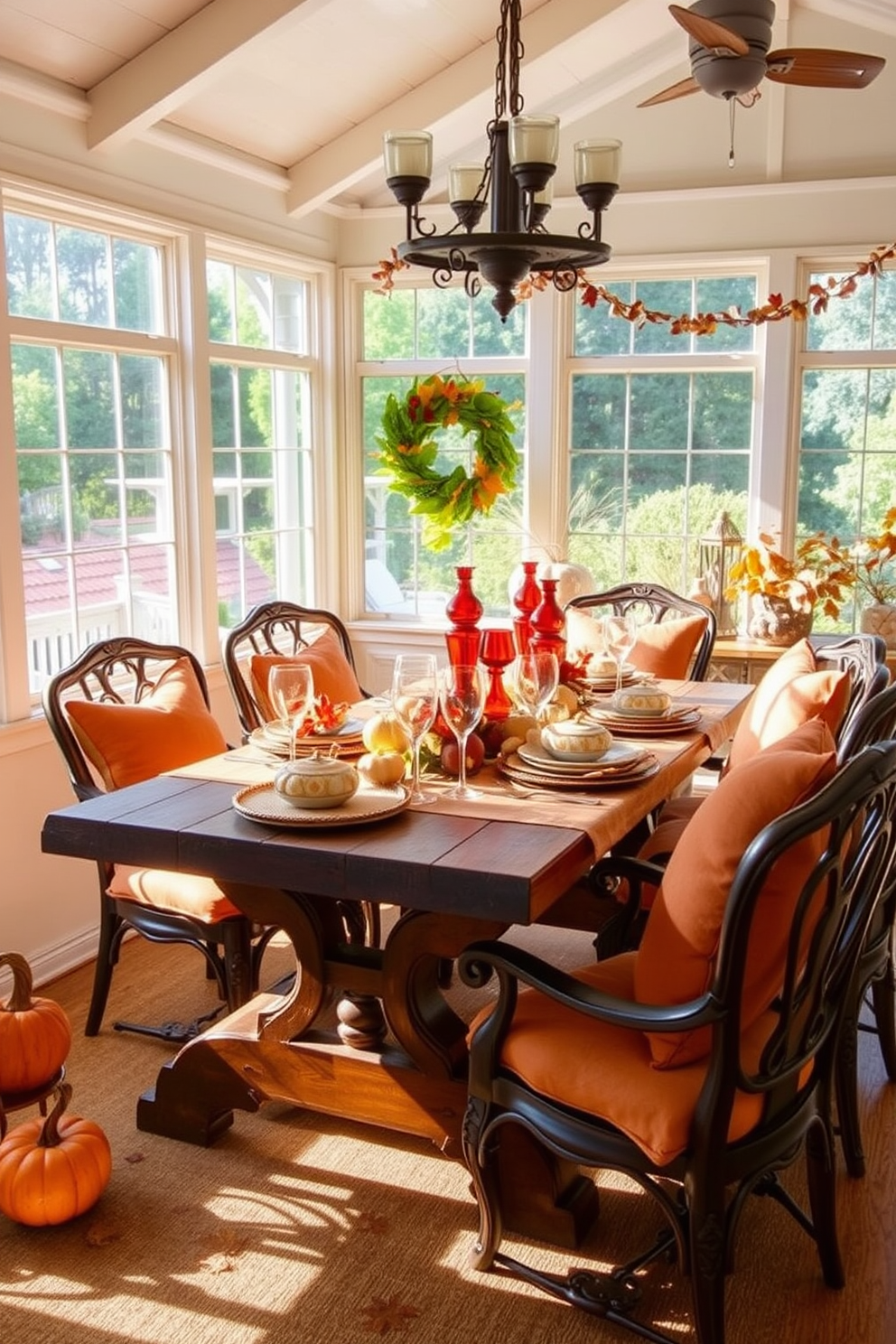 Thanksgiving Sunroom Decorating Ideas 13