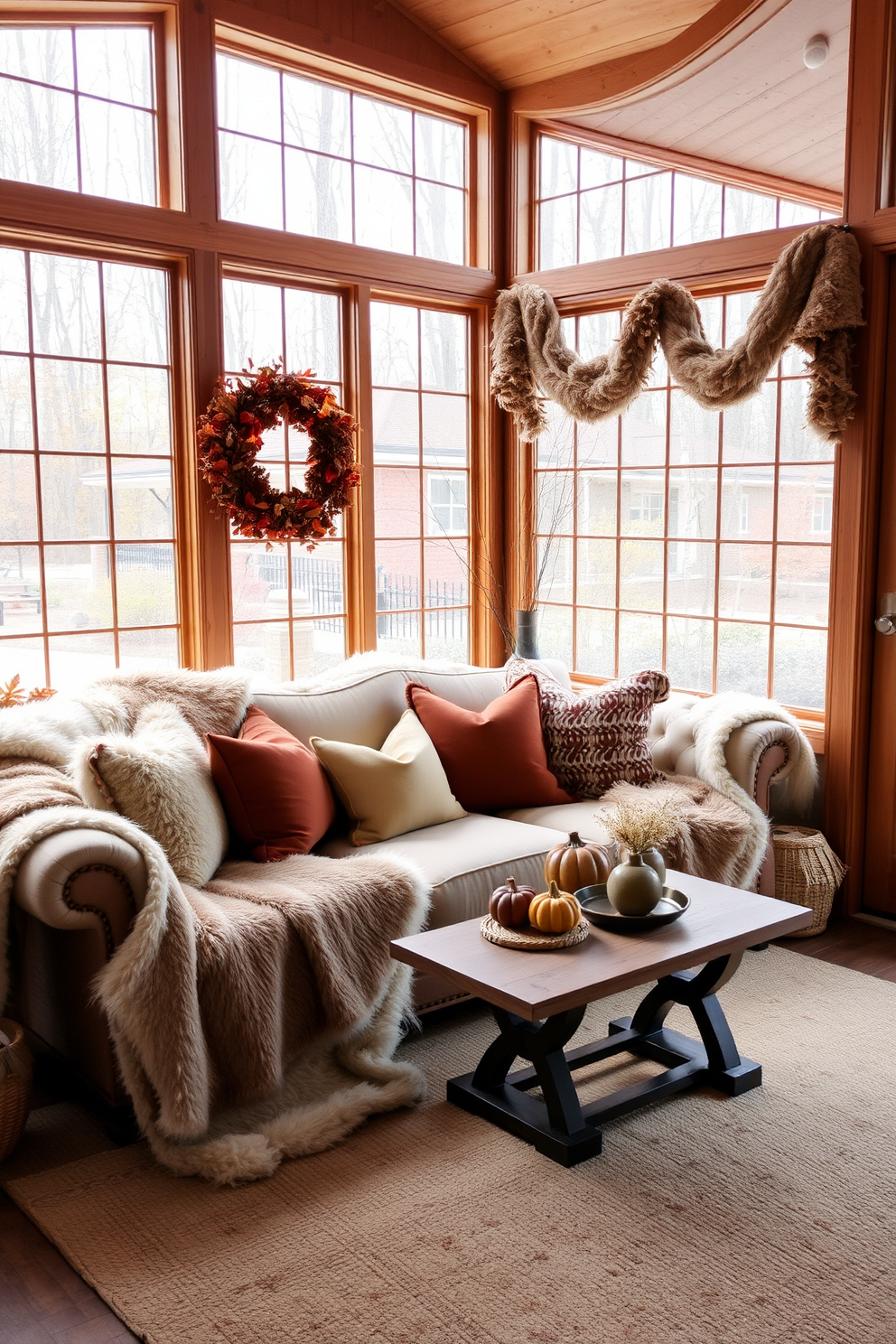 Thanksgiving Sunroom Decorating Ideas 14