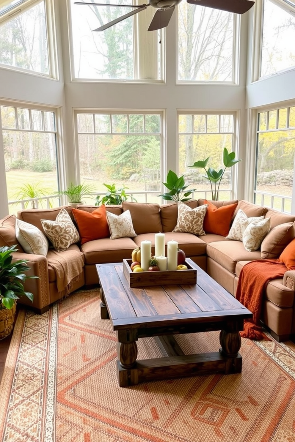 Thanksgiving Sunroom Decorating Ideas 17