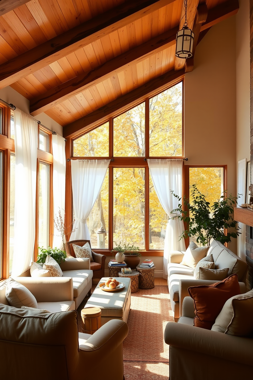 Thanksgiving Sunroom Decorating Ideas 18