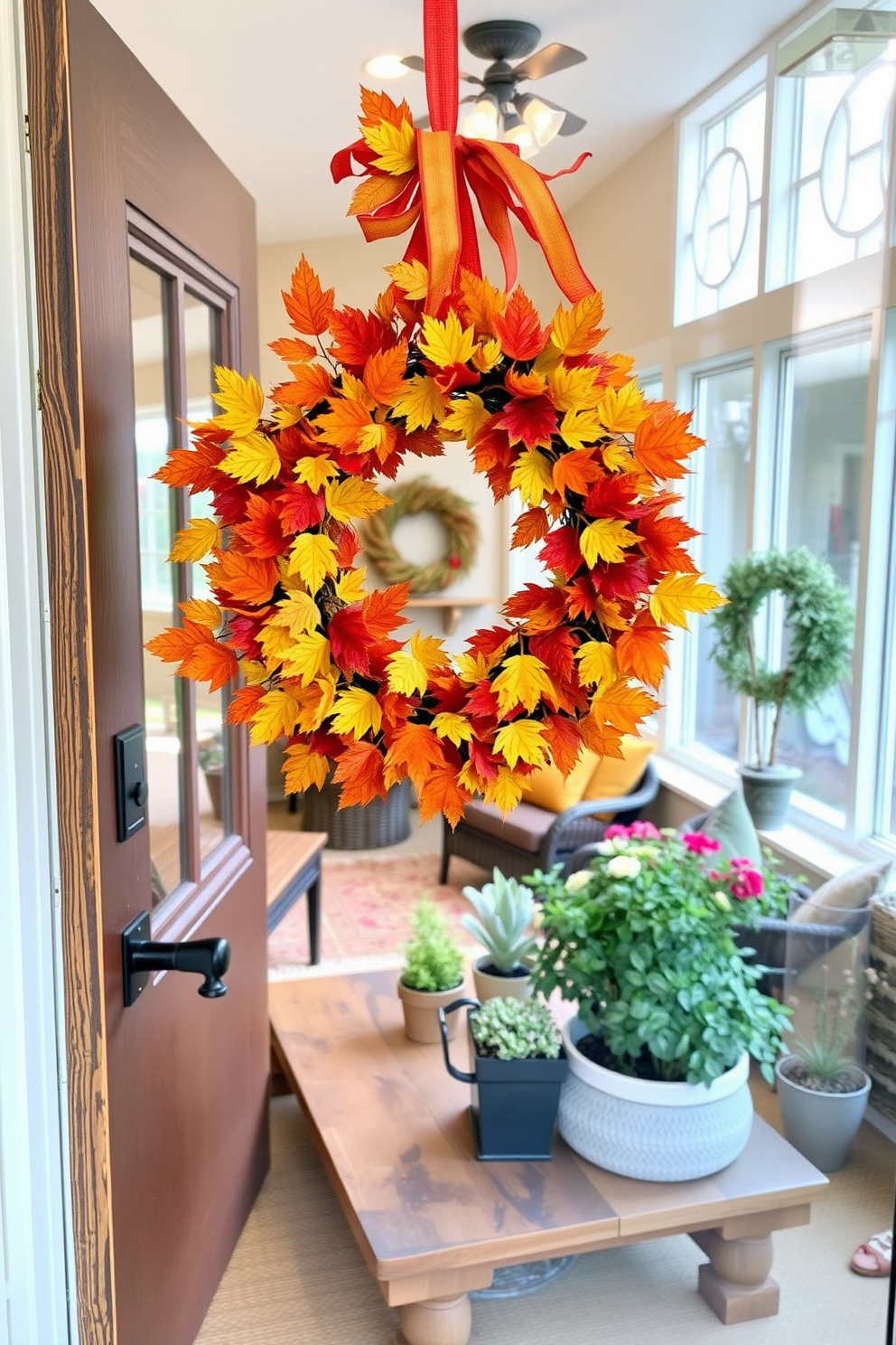 Thanksgiving Sunroom Decorating Ideas 19