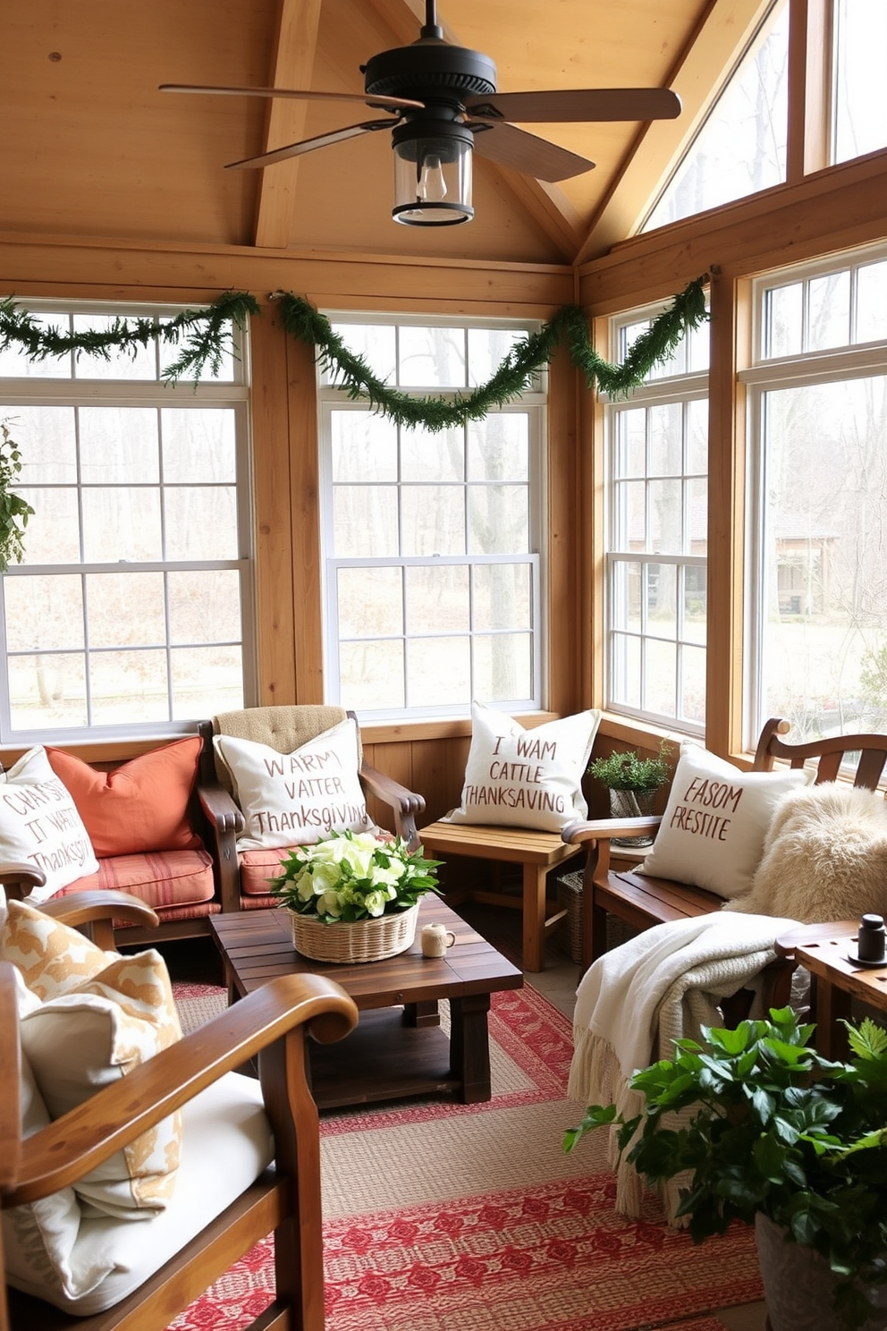 Thanksgiving Sunroom Decorating Ideas 27