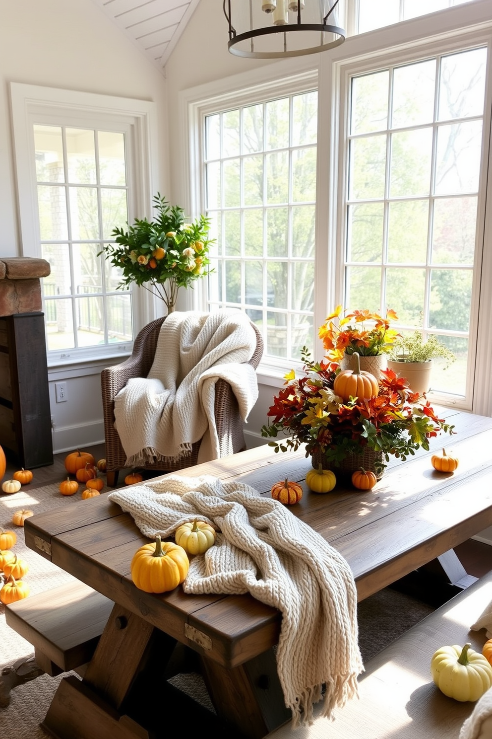 Thanksgiving Sunroom Decorating Ideas 28