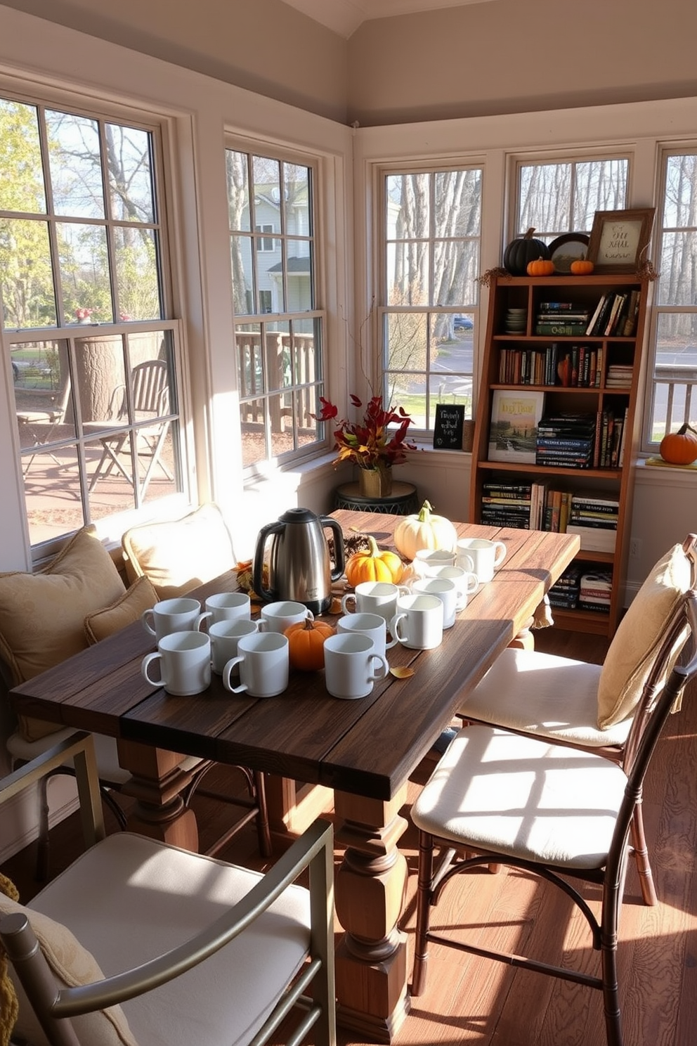 Thanksgiving Sunroom Decorating Ideas 29