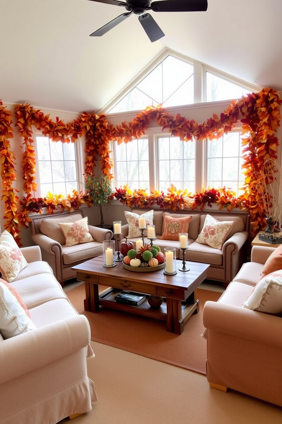 Thanksgiving Sunroom Decorating Ideas 3