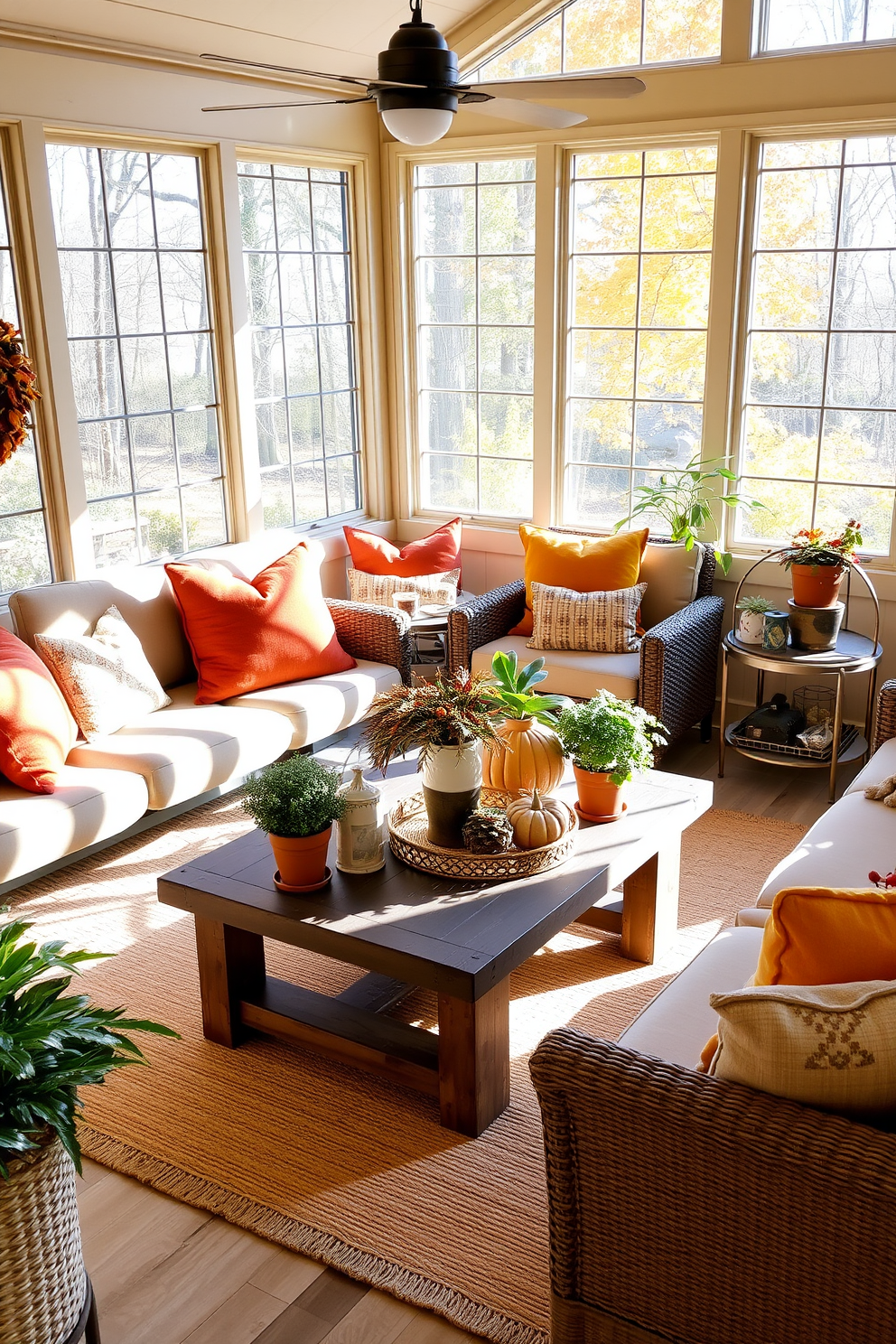 Thanksgiving Sunroom Decorating Ideas 4