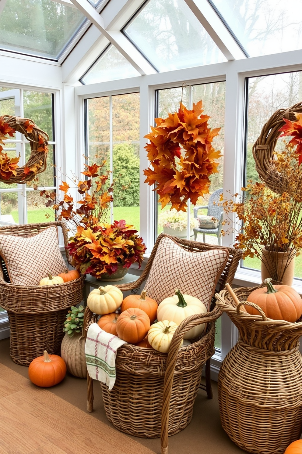 Thanksgiving Sunroom Decorating Ideas 8