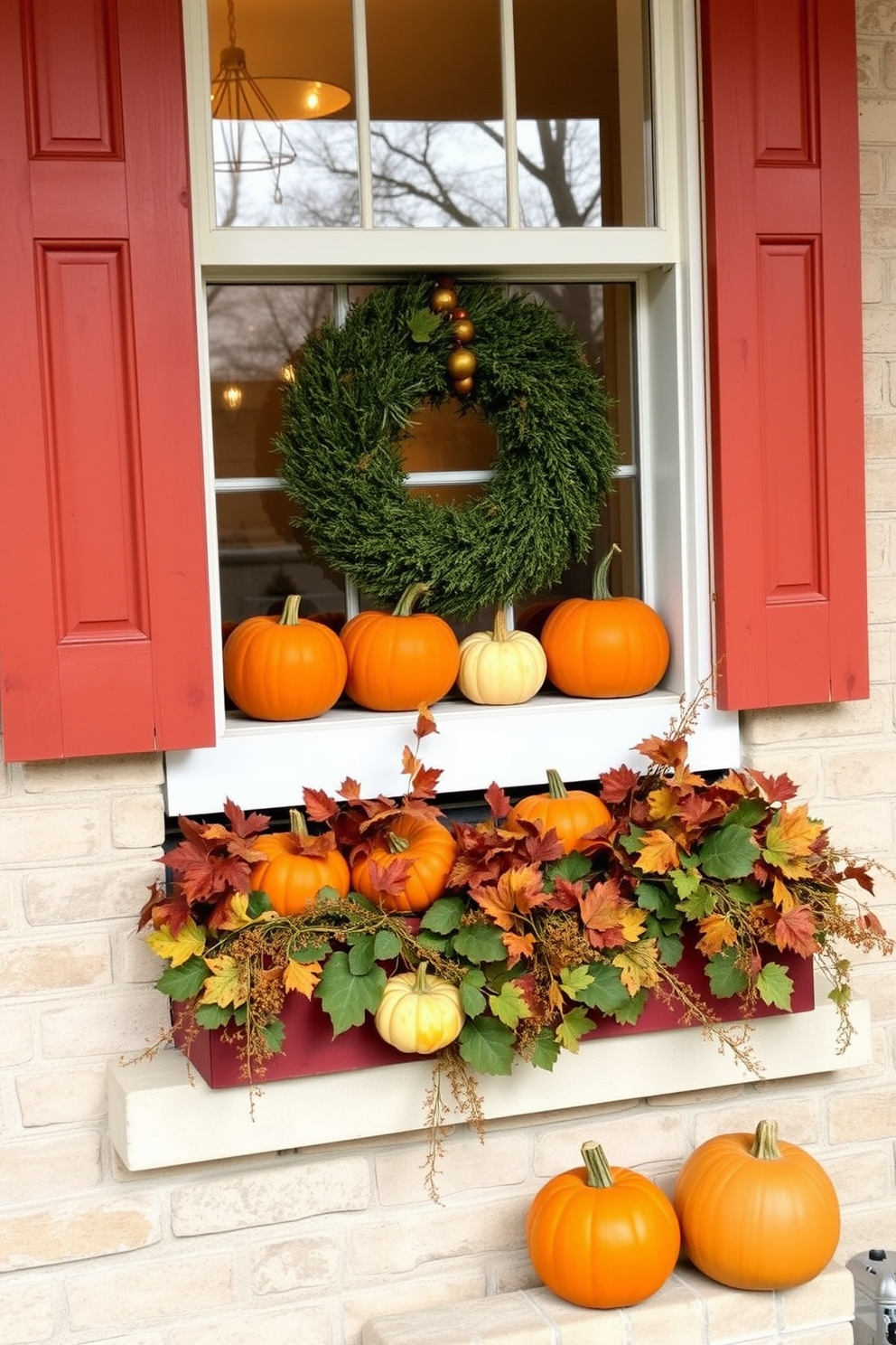 Thanksgiving Window Decorating Ideas 12