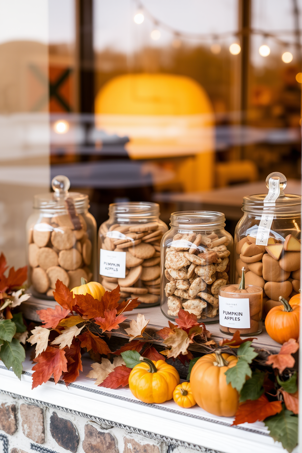 Thanksgiving Window Decorating Ideas 19