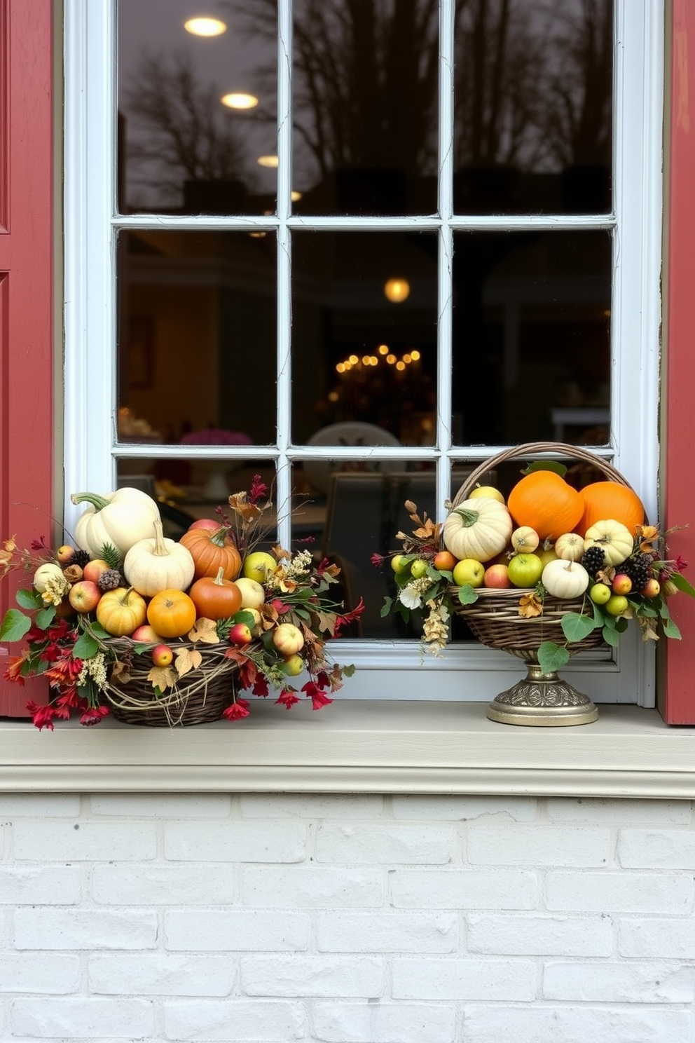 Thanksgiving Window Decorating Ideas 24