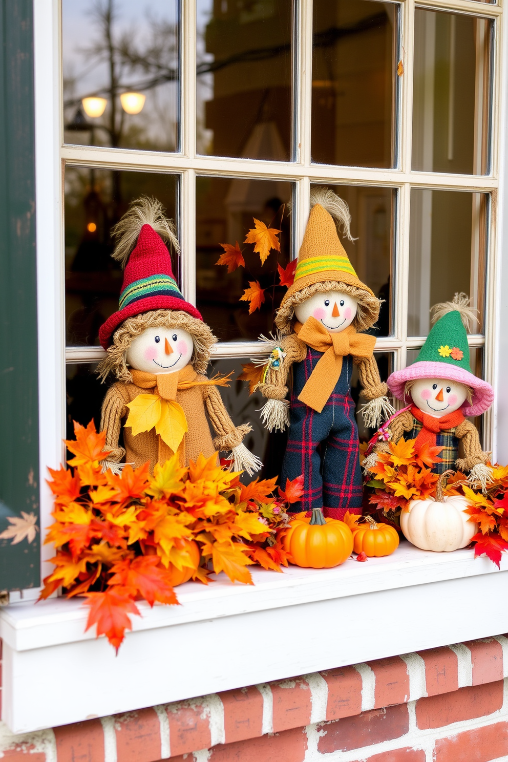 Thanksgiving Window Decorating Ideas 29