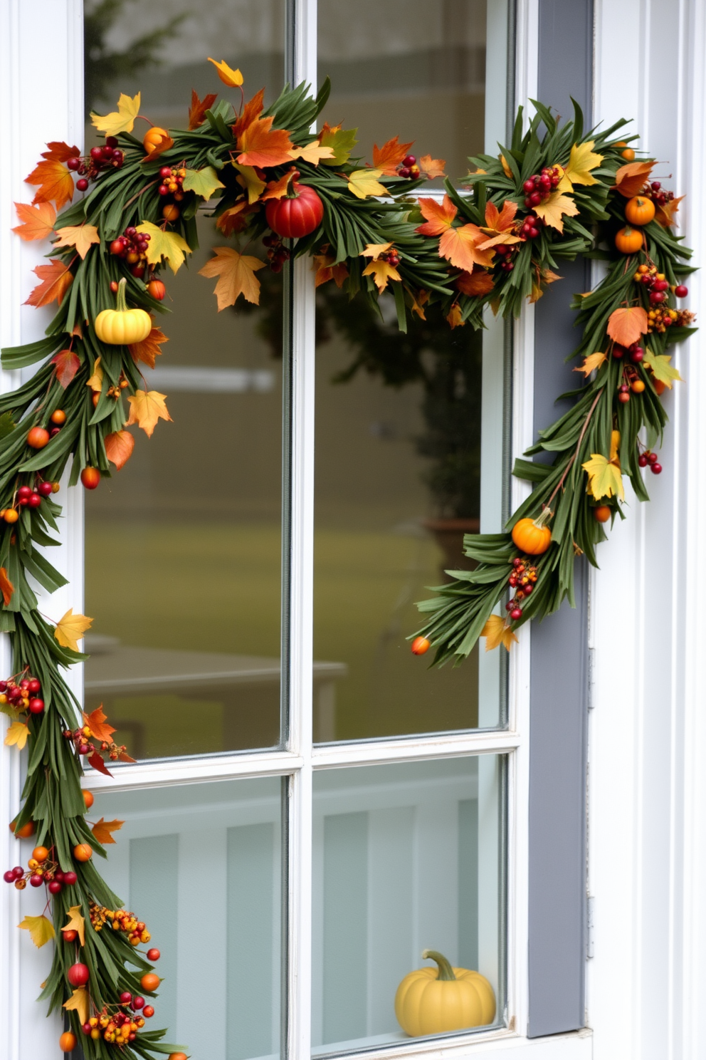 Thanksgiving Window Decorating Ideas 4