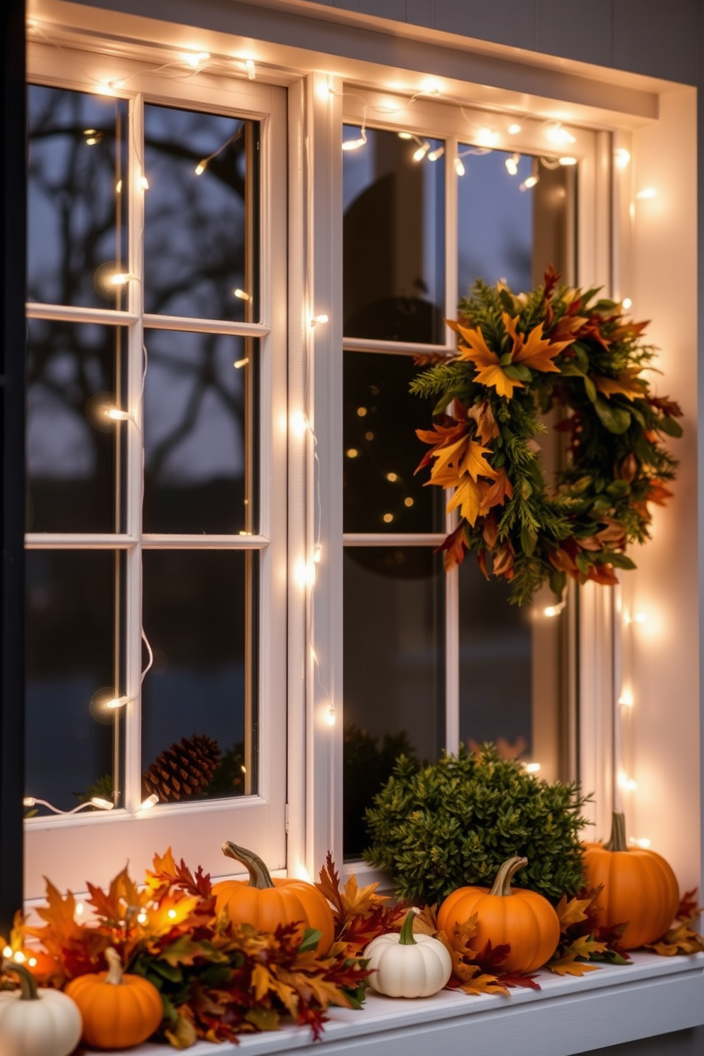 Thanksgiving Window Decorating Ideas 9