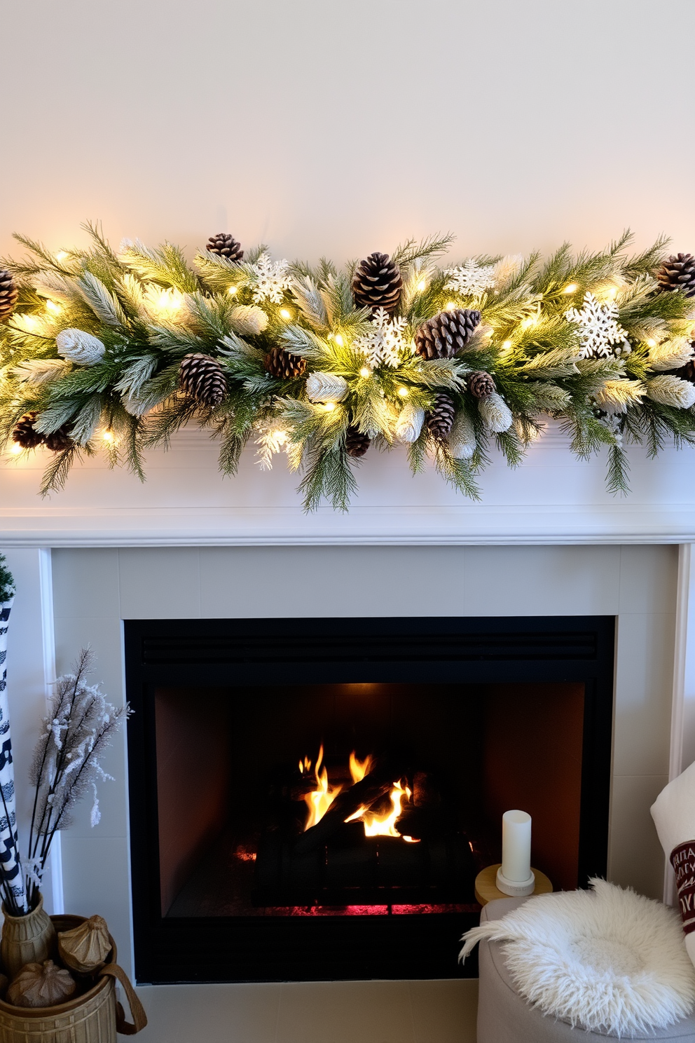 Winter Fireplace Decorating Ideas 14