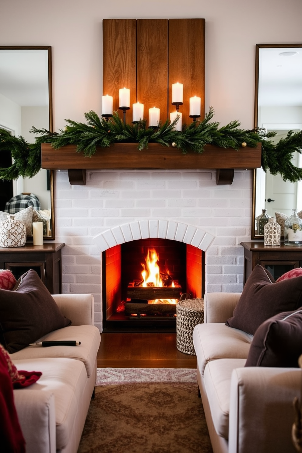 Winter Fireplace Decorating Ideas 16