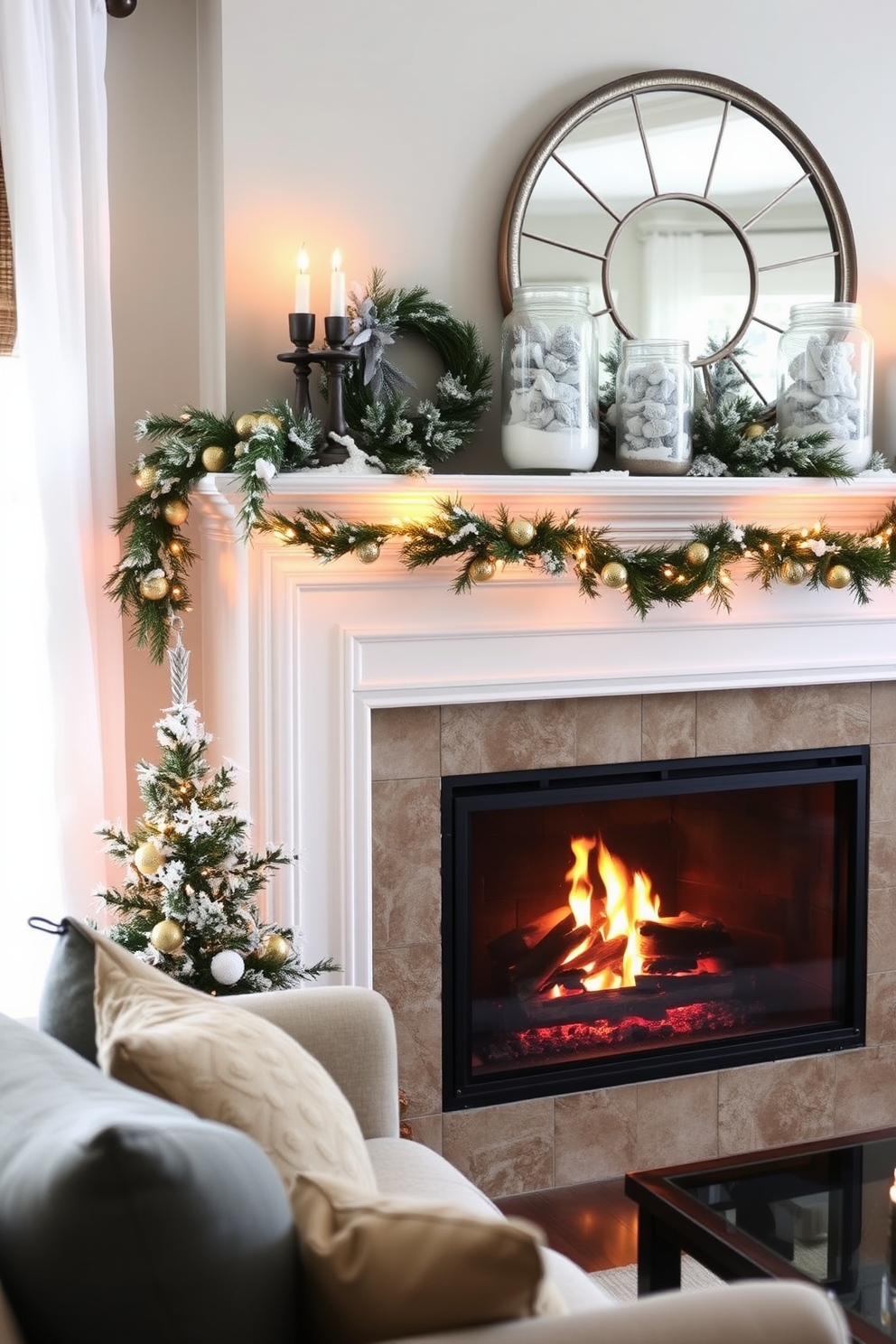 Winter Fireplace Decorating Ideas 21