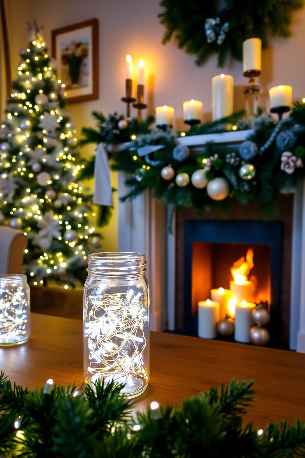 Winter Fireplace Decorating Ideas 27