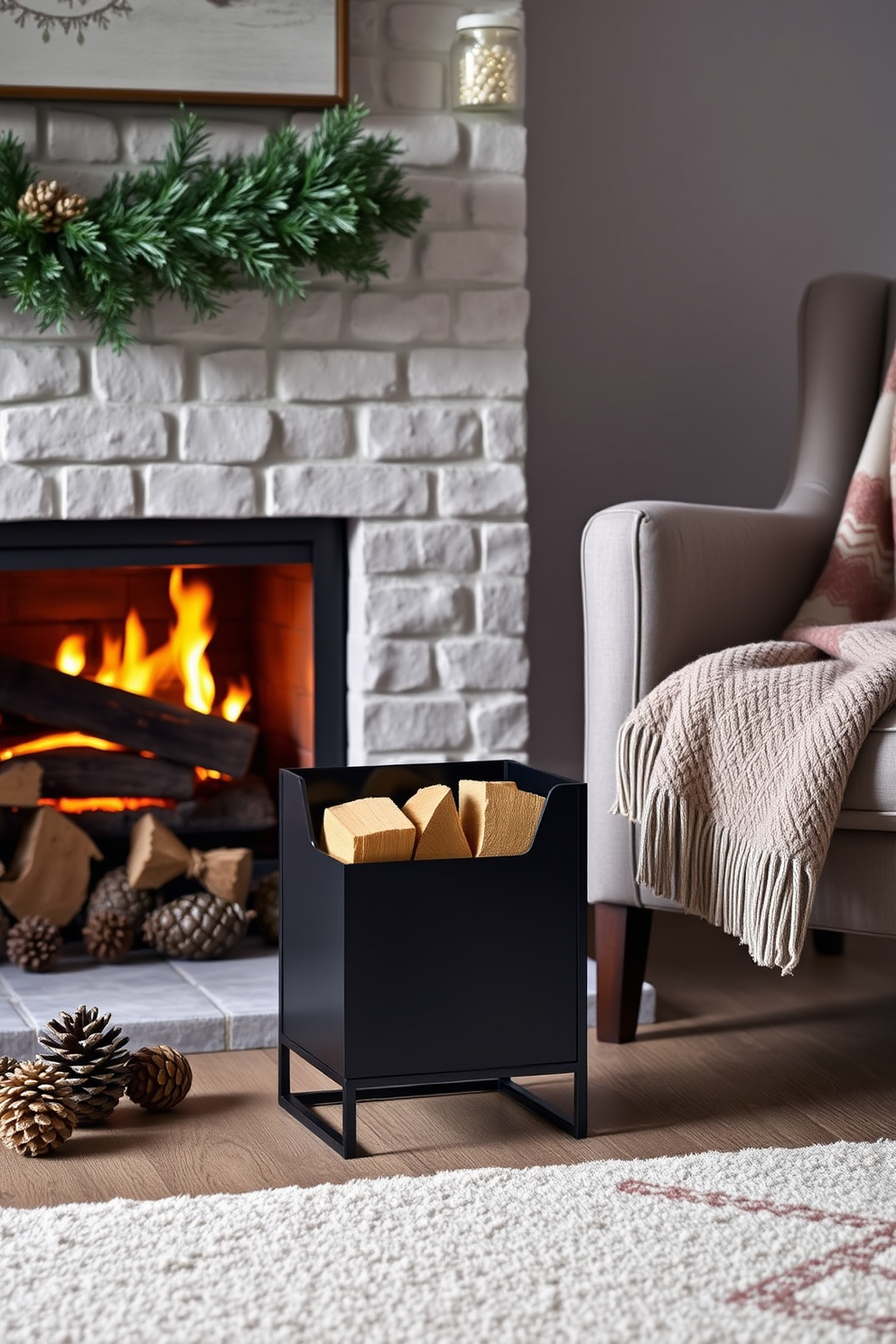 Winter Fireplace Decorating Ideas 30