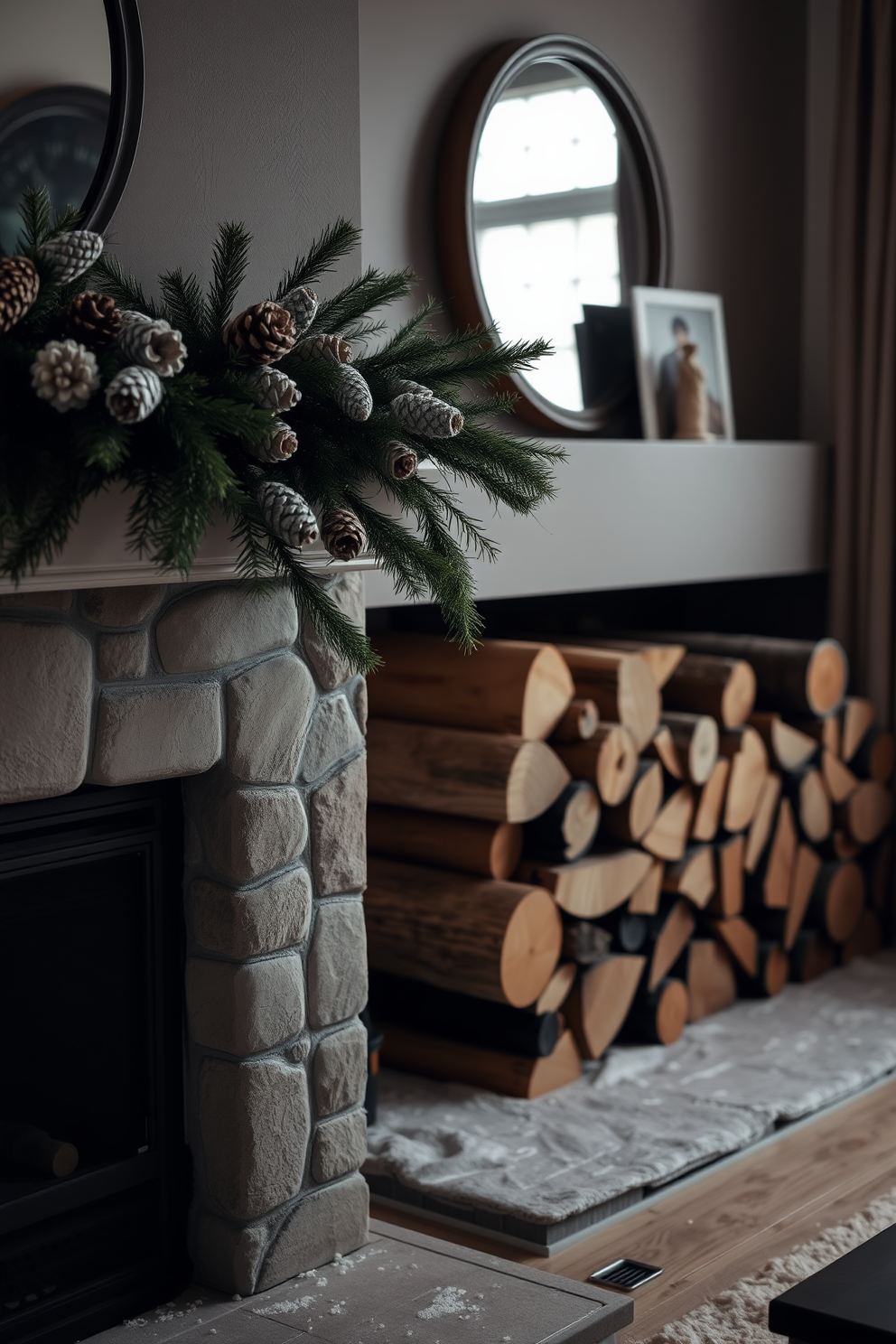 Winter Fireplace Decorating Ideas 4