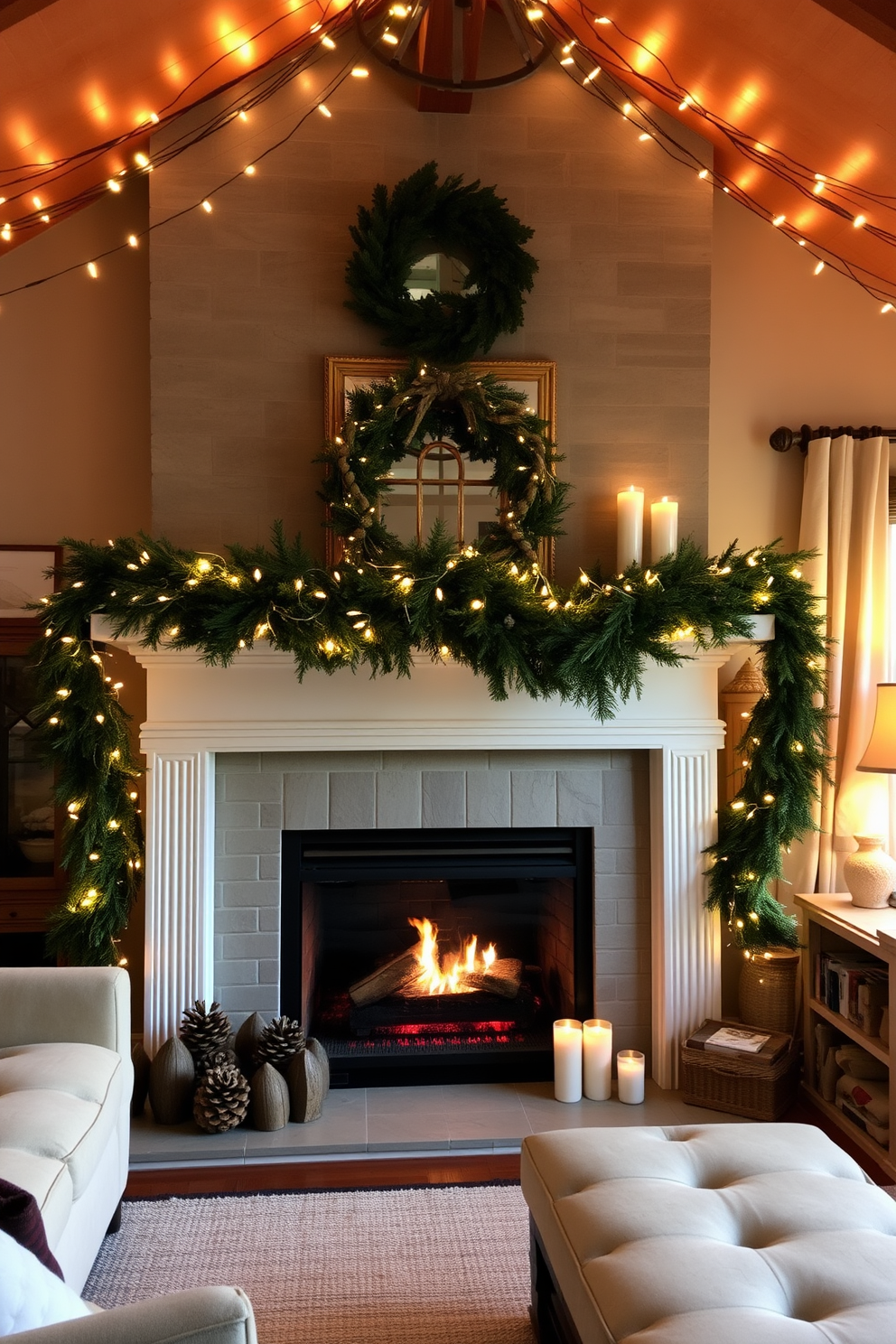 Winter Fireplace Decorating Ideas 6